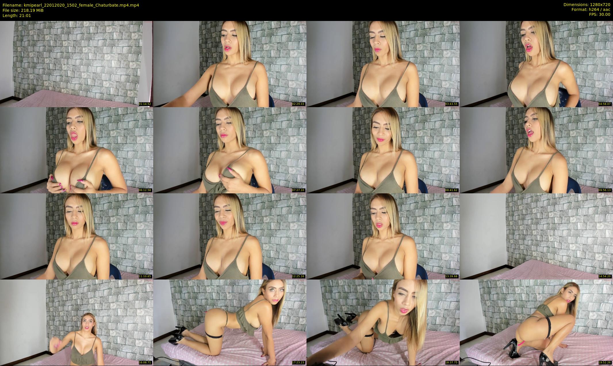 kmipearl — 22 minute Chaturbate female cam show recording, 720p, Jan 22, 2020