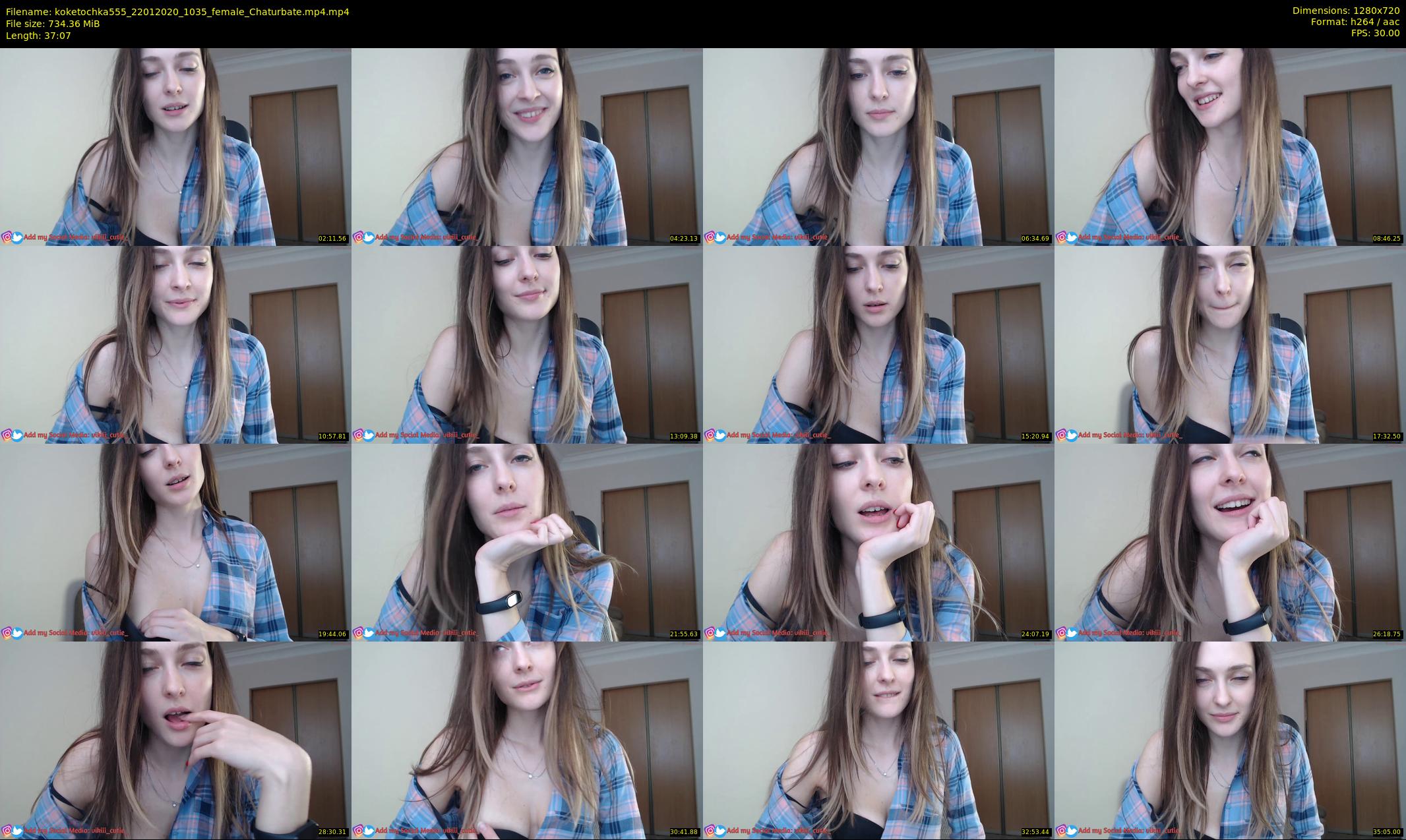 koketochka555 — 38 minute Chaturbate female cam show recording, 720p, Jan 22, 2020