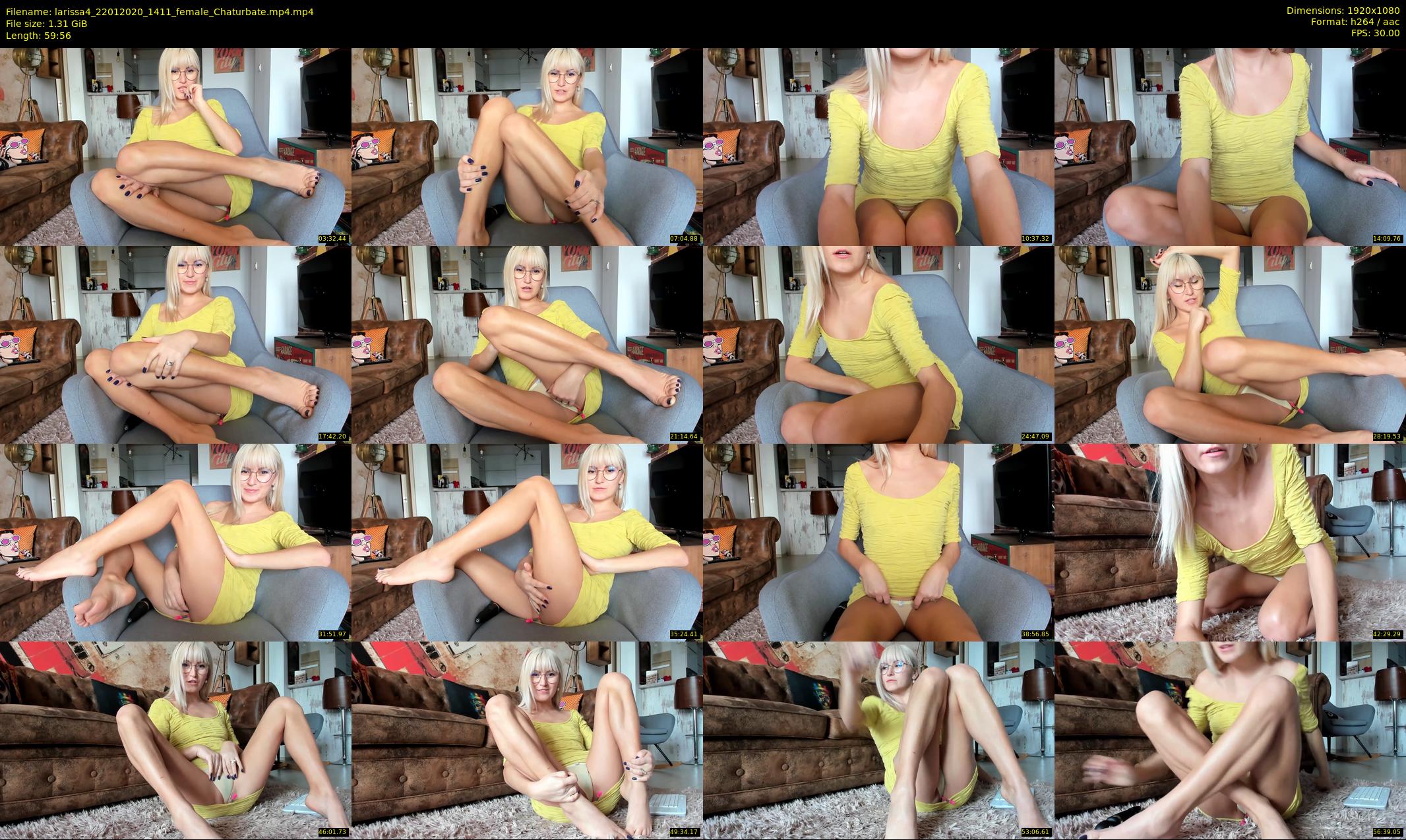 larissa4 — 60 minute Chaturbate female cam show recording, 1080p, Jan 22, 2020
