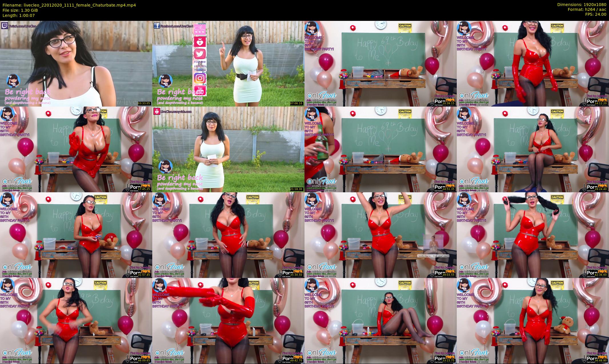 livecleo — 61 minute Chaturbate female cam show recording, 1080p, Jan 22, 2020