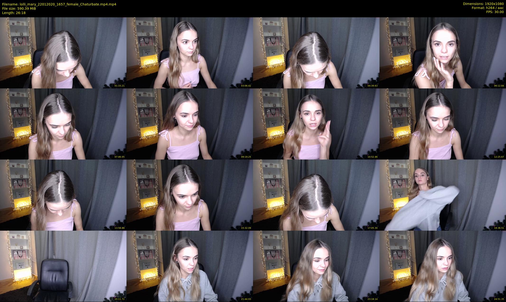 lolli_mary — 27 minute Chaturbate female cam show recording, 1080p, Jan 22, 2020