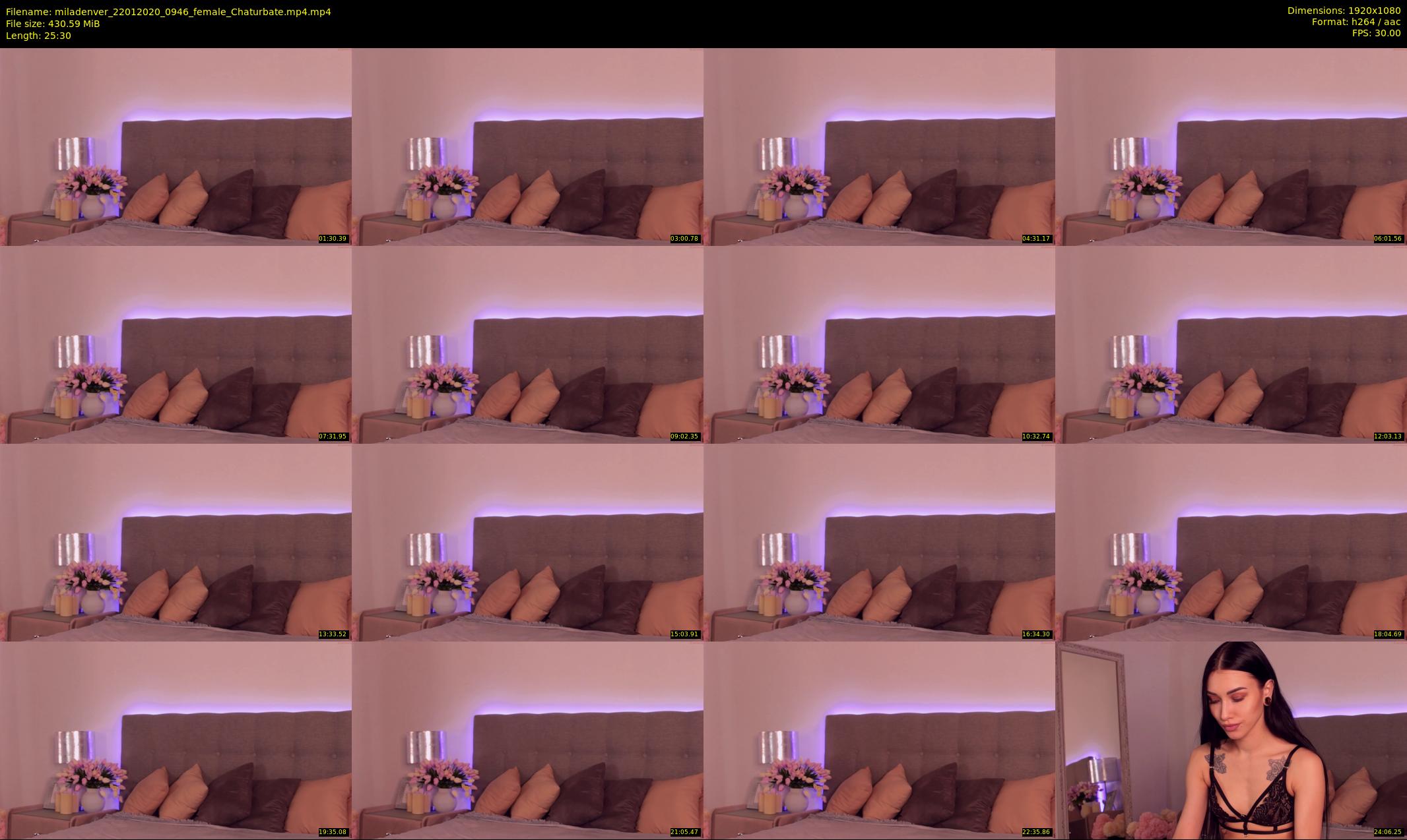 miladenver — 26 minute Chaturbate female cam show recording, 1080p, Jan 22, 2020