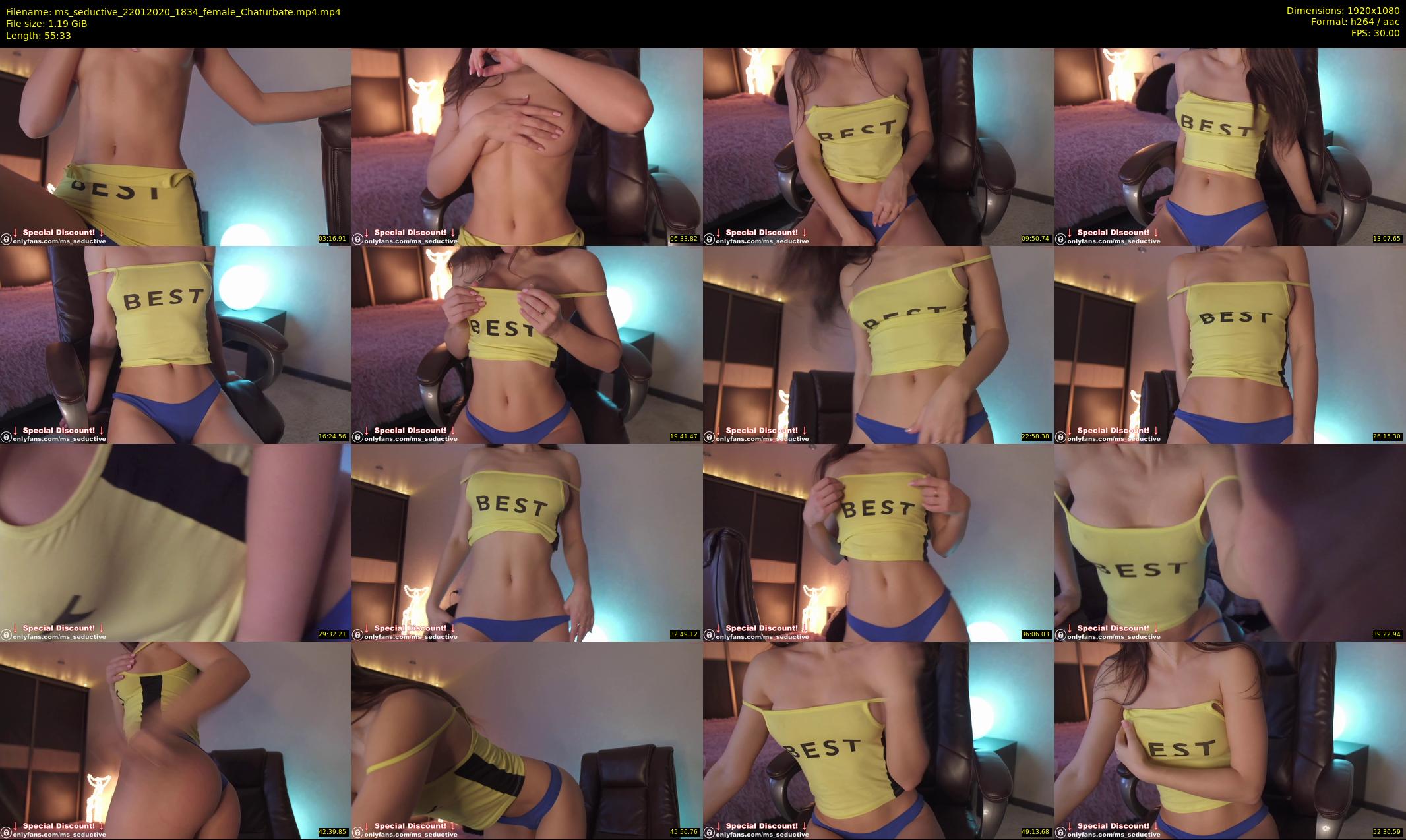 ms_seductive — 56 minute Chaturbate female cam show recording, 1080p, Jan 22, 2020