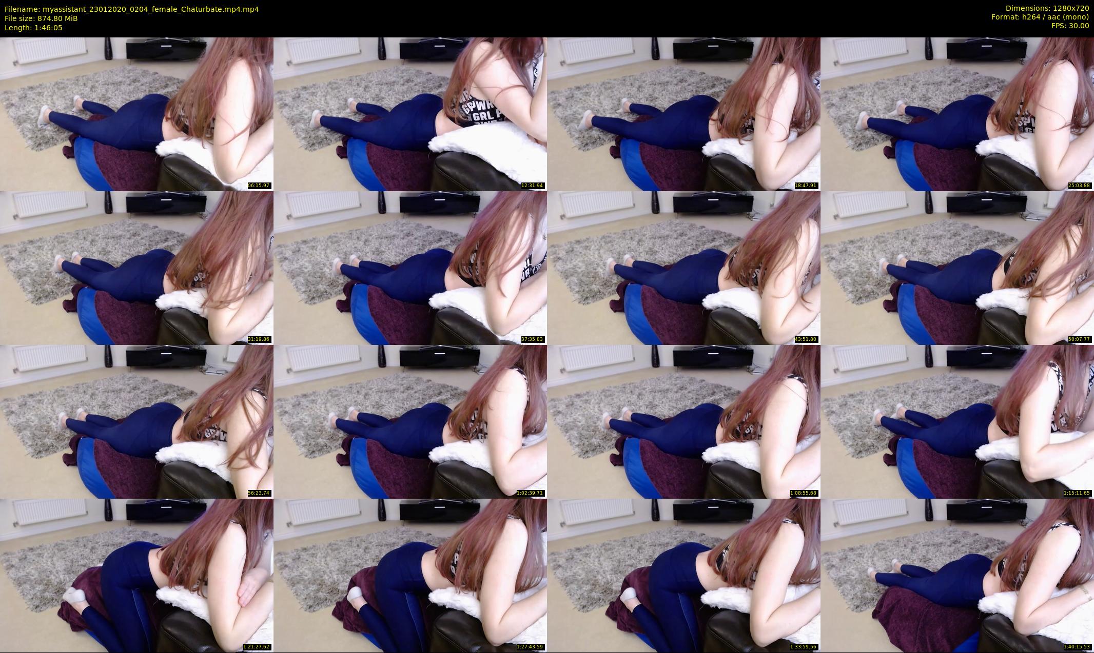 myassistant — 107 minute Chaturbate female cam show recording, 720p, Jan 23, 2020