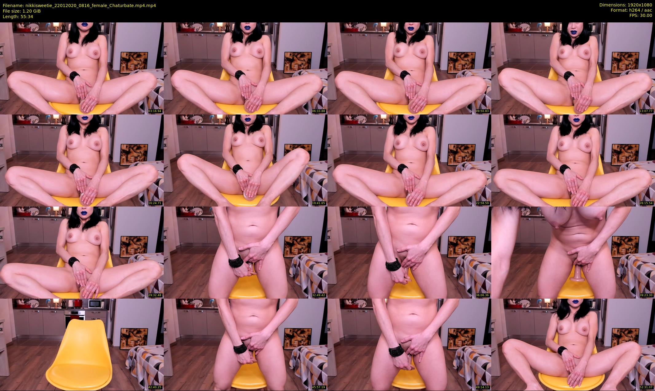 nikkisweetie — 56 minute Chaturbate female cam show recording, 1080p, Jan 22, 2020