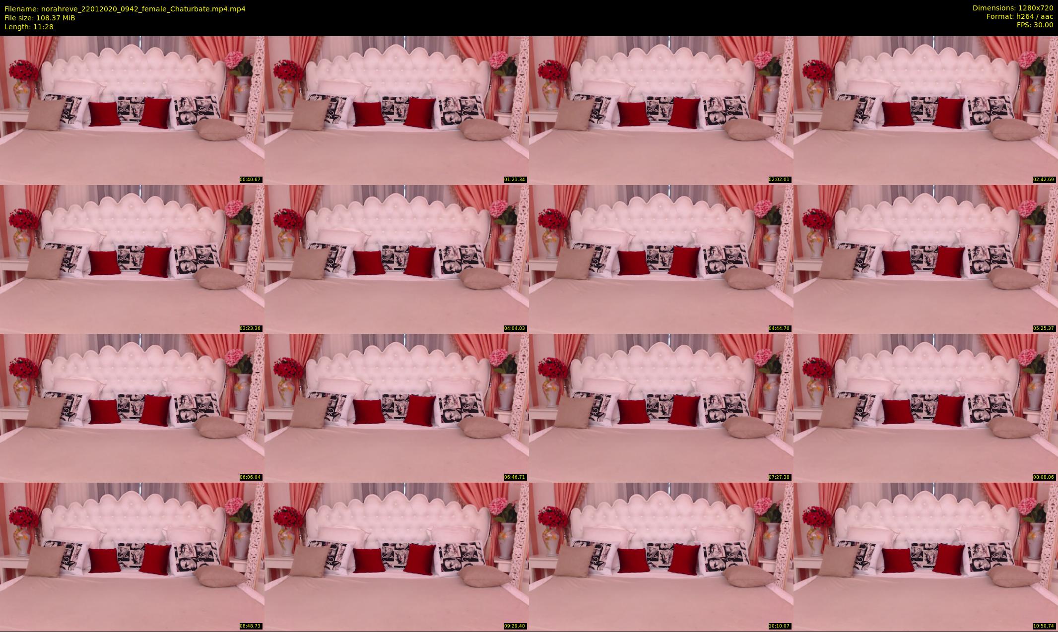 norahreve — 12 minute Chaturbate female cam show recording, 720p, Jan 22, 2020