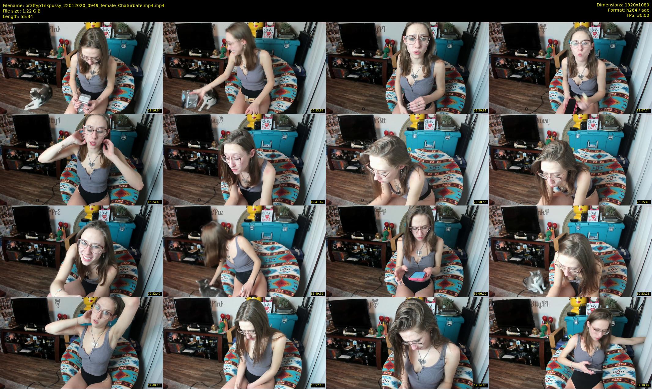 pr3ttyp1nkpussy — 56 minute Chaturbate couple cam show recording, 1080p, Jan 22, 2020