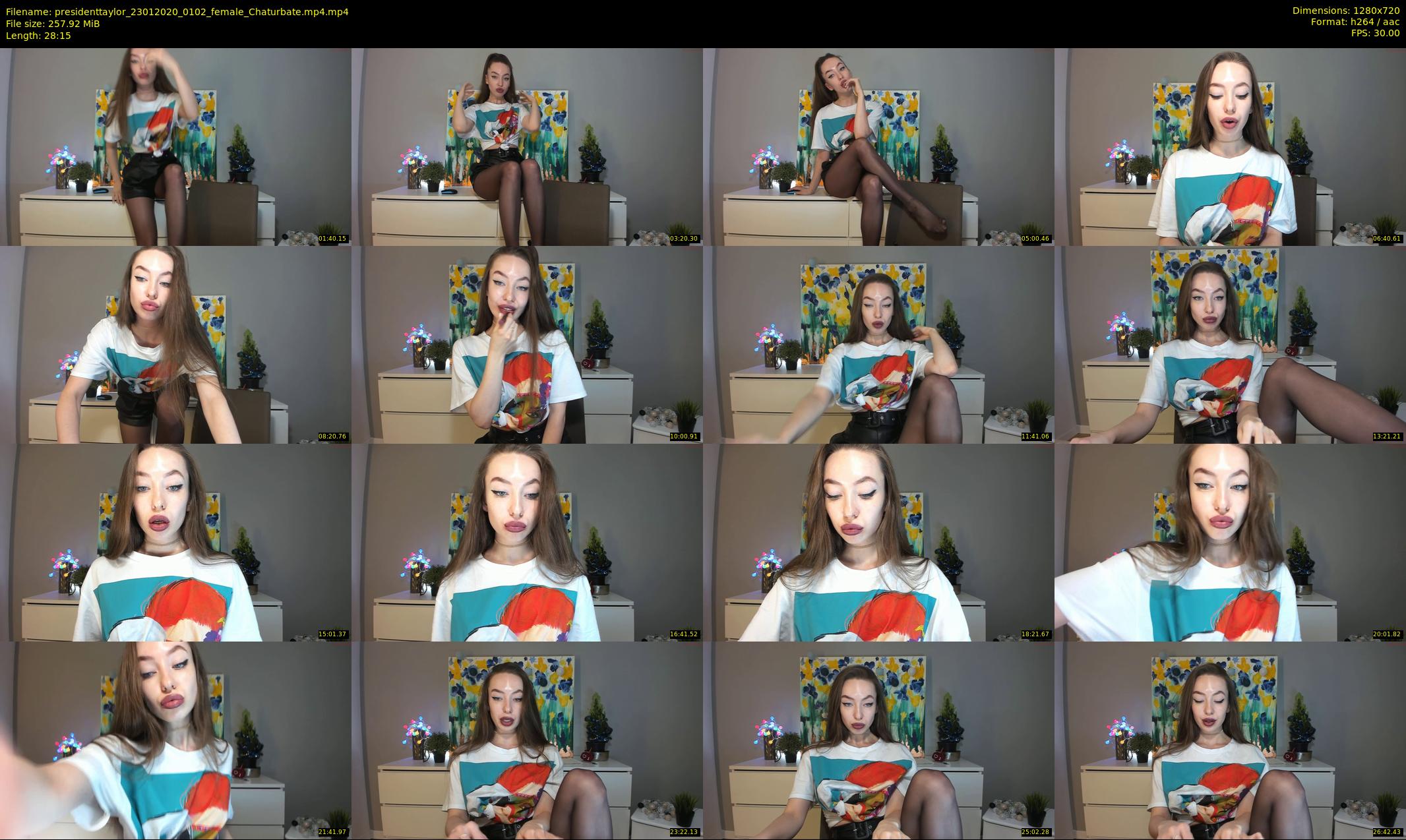 presidenttaylor — 29 minute Chaturbate female cam show recording, 720p, Jan 23, 2020