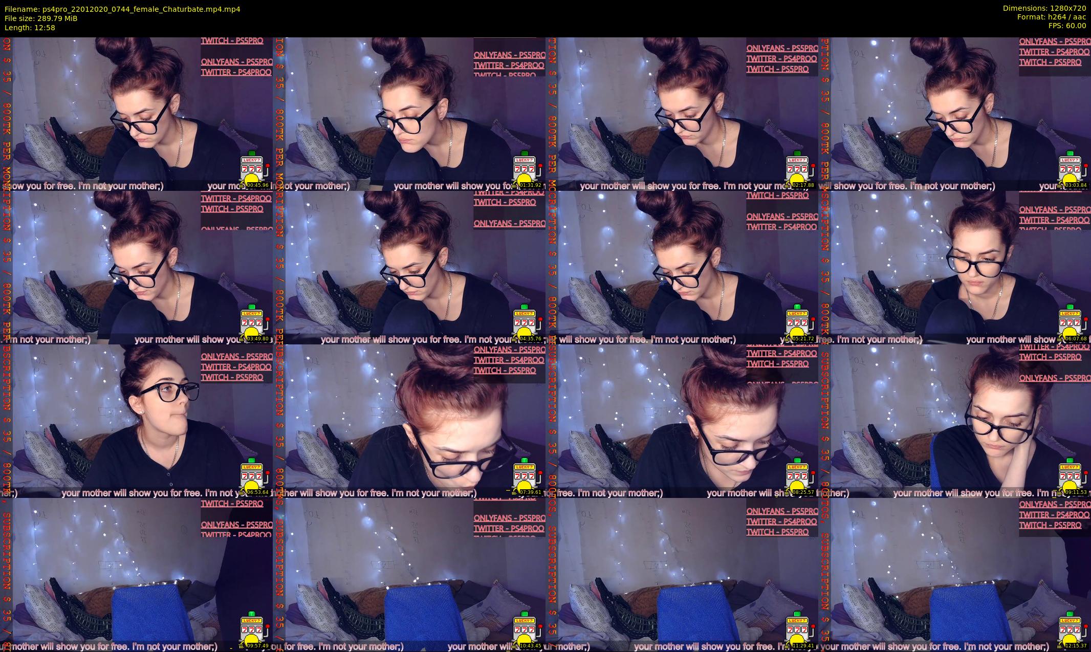 ps4pro — 13 minute Chaturbate female cam show recording, 720p, Jan 22, 2020