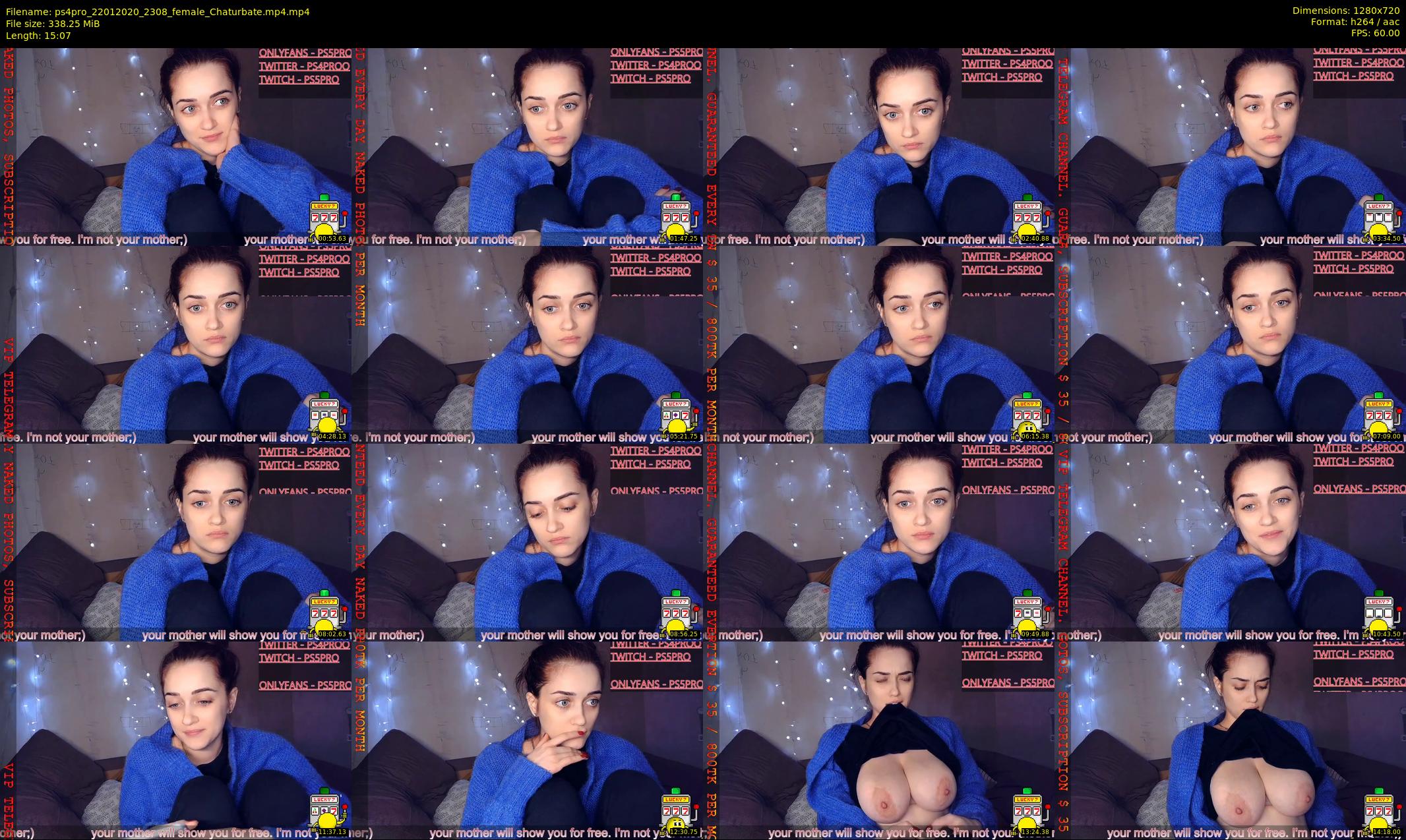 ps4pro — 16 minute Chaturbate female cam show recording, 720p, Jan 22, 2020
