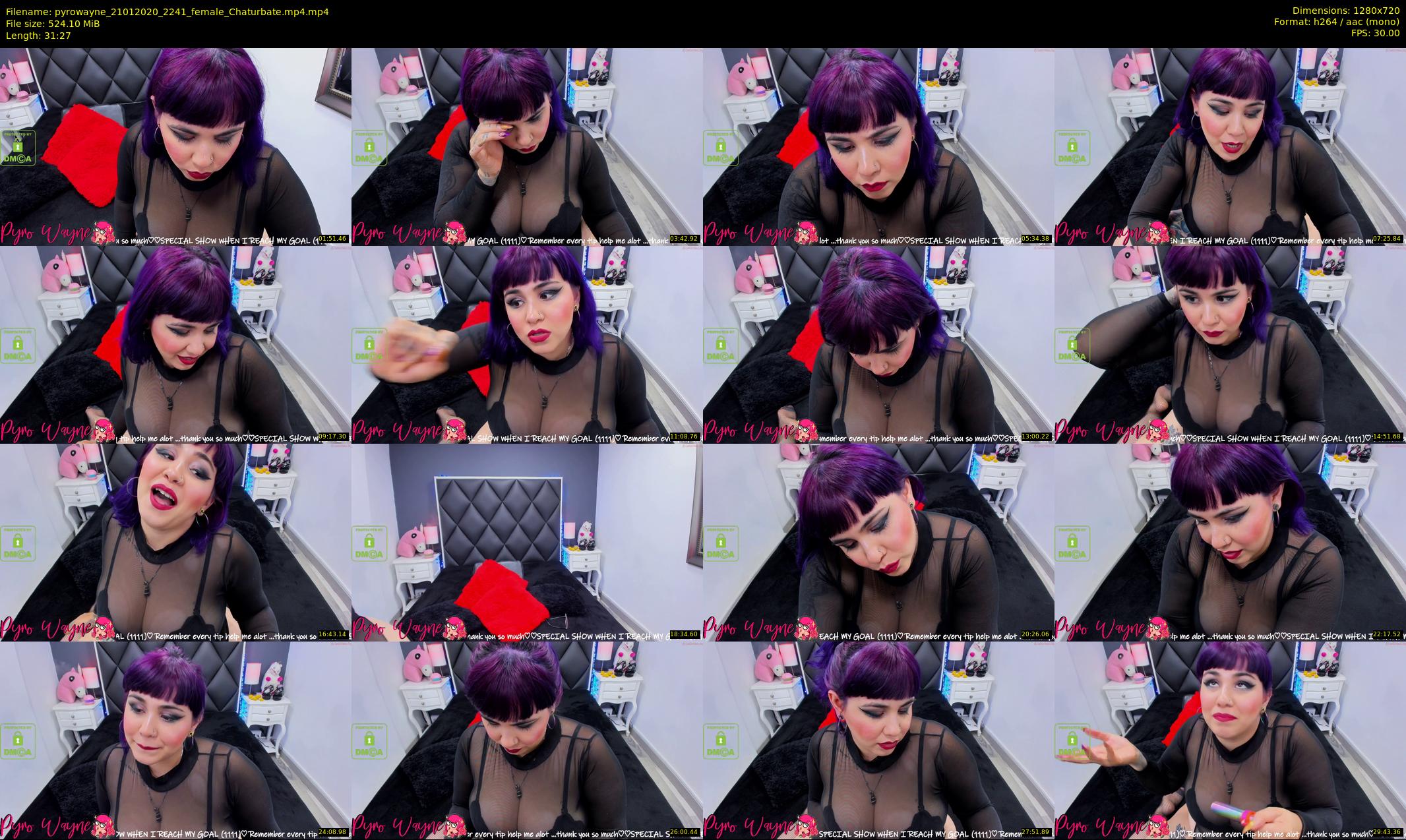 pyrowayne — 32 minute Chaturbate female cam show recording, 720p, Jan 21, 2020