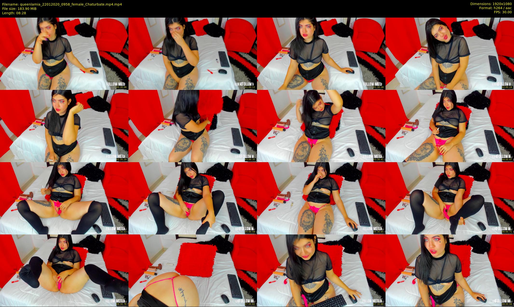queenlamia — 9 minute Chaturbate female cam show recording, 1080p, Jan 22, 2020