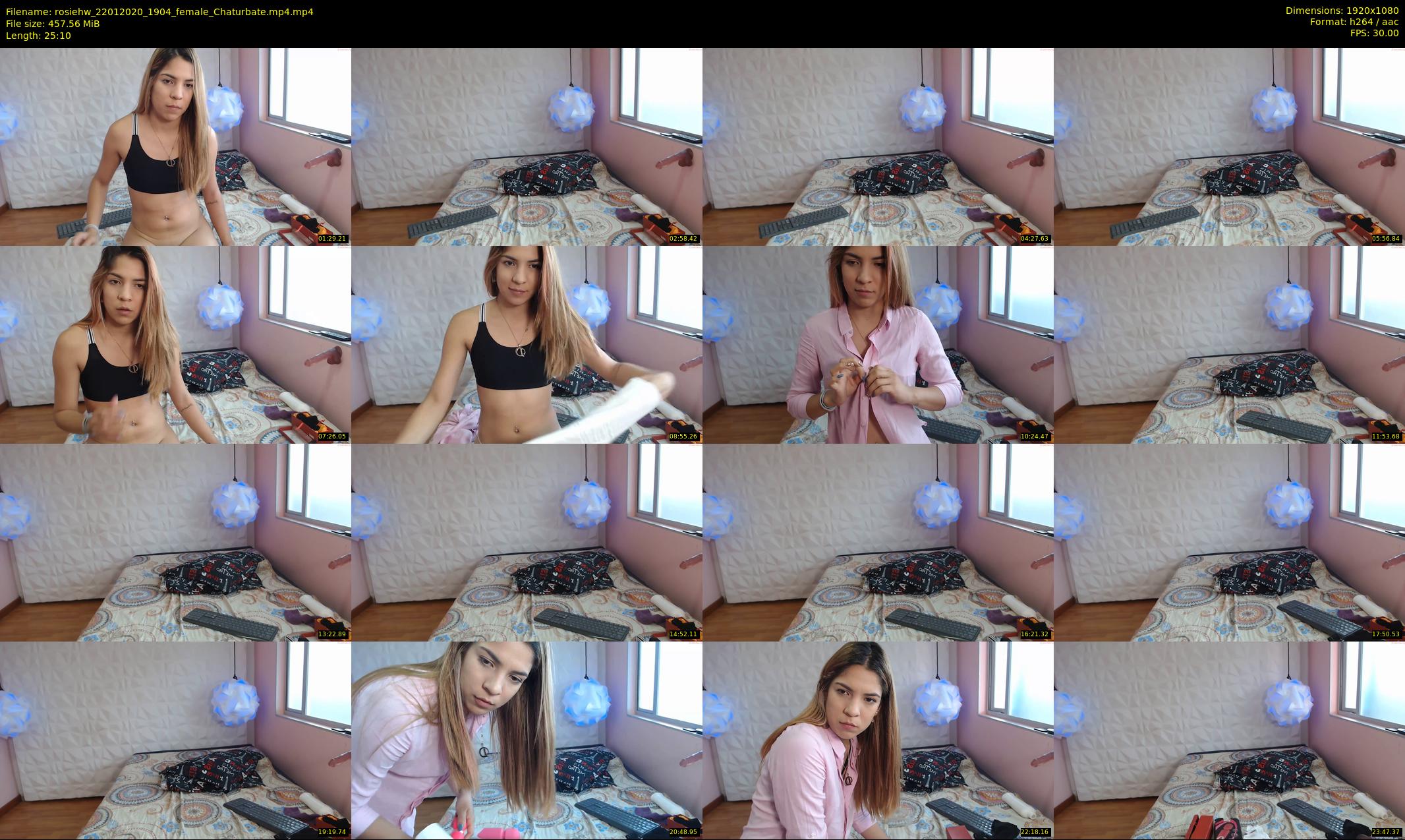 rosiehw — 26 minute Chaturbate couple cam show recording, 1080p, Jan 22, 2020