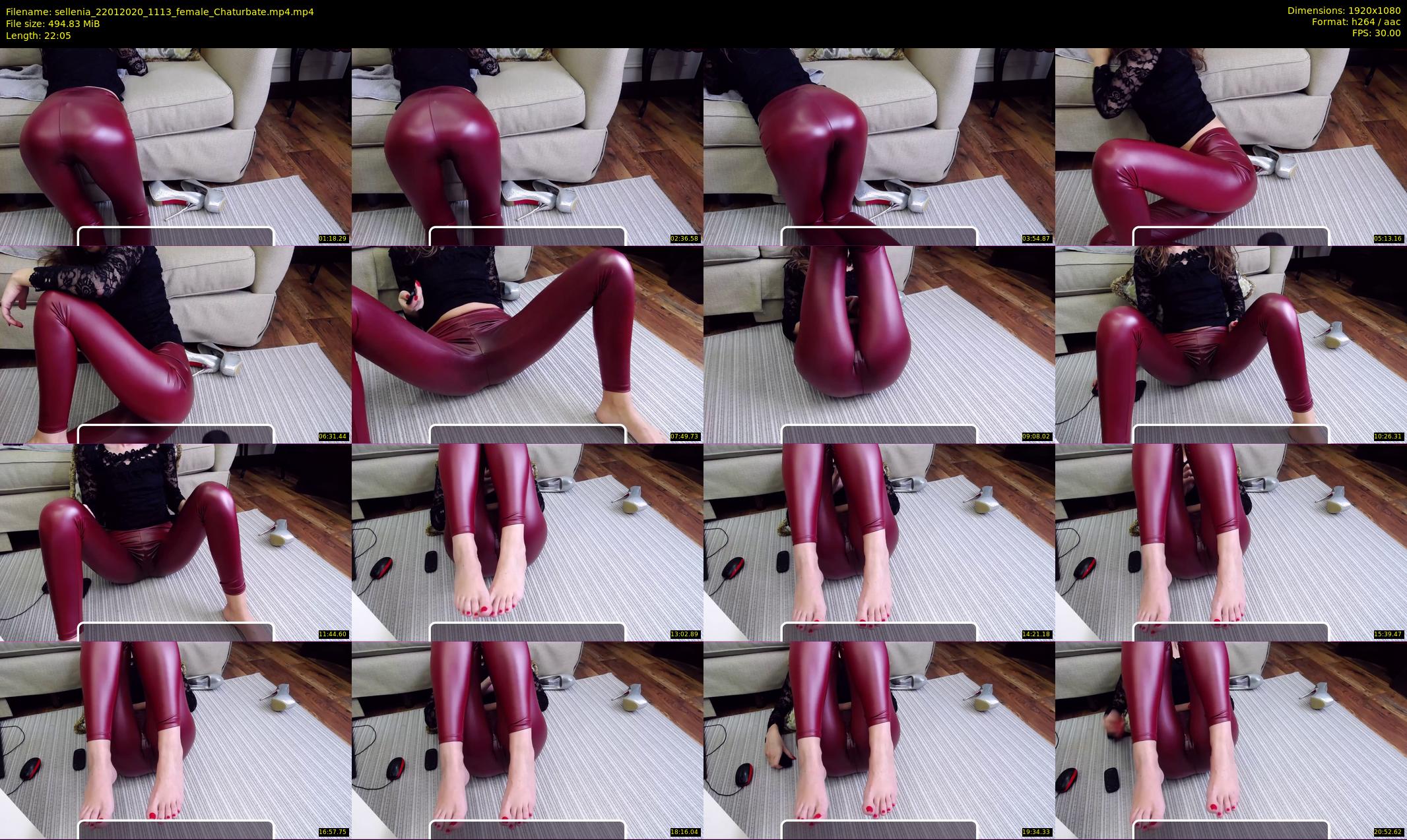 sellenia — 23 minute Chaturbate female cam show recording, 1080p, Jan 22, 2020