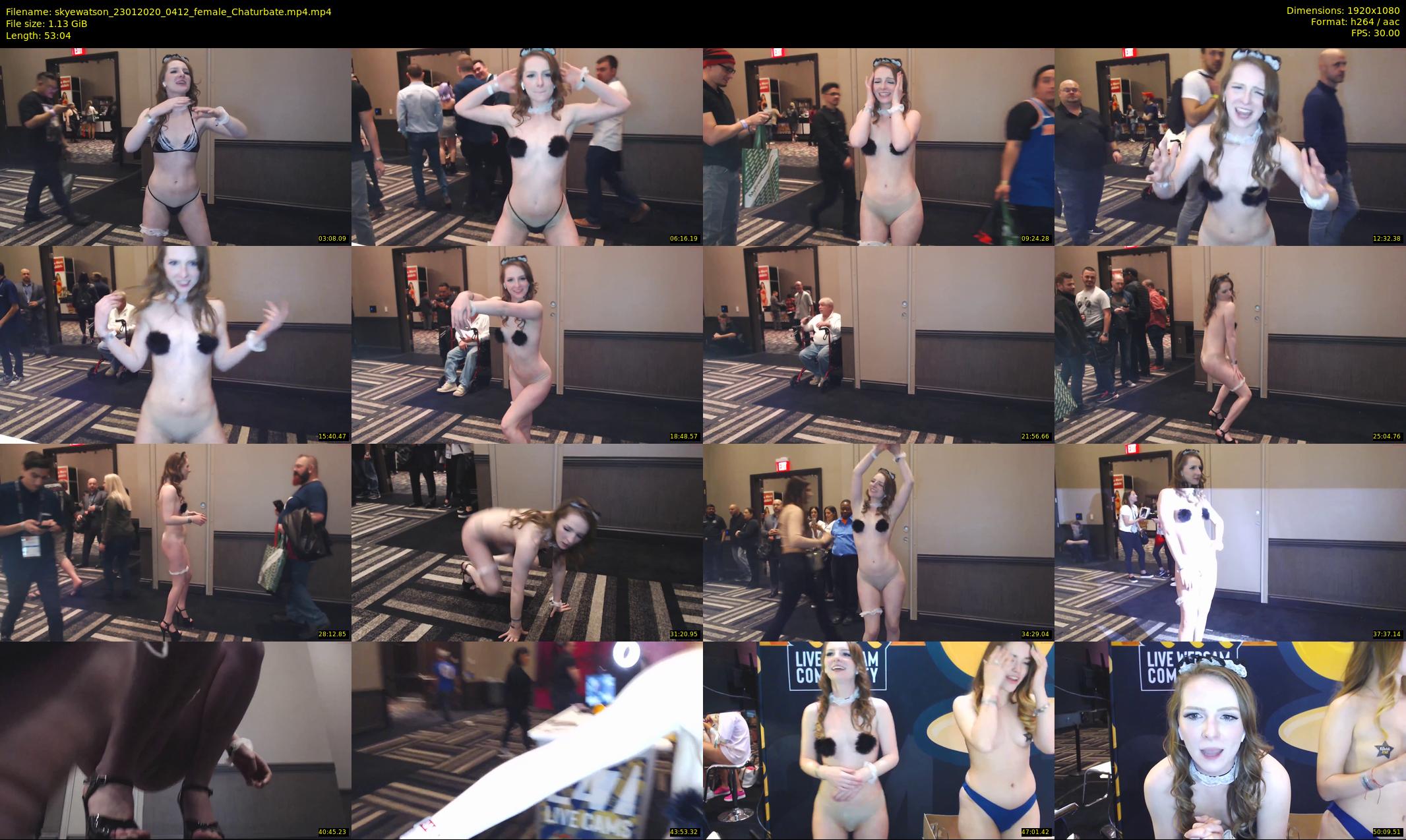 skyewatson — 54 minute Chaturbate female cam show recording, 1080p, Jan 23, 2020