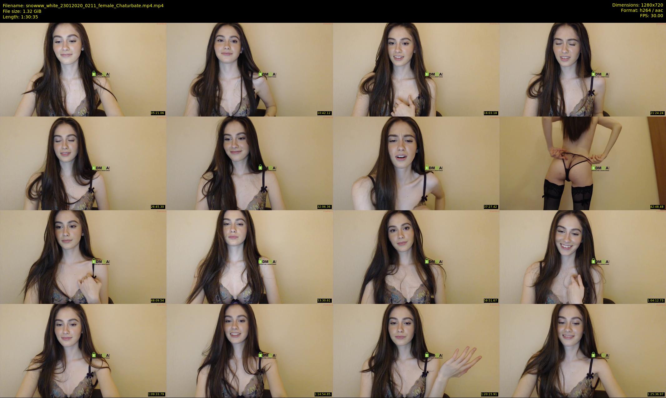 snowww_white — 91 minute Chaturbate female cam show recording, 720p, Jan 23, 2020