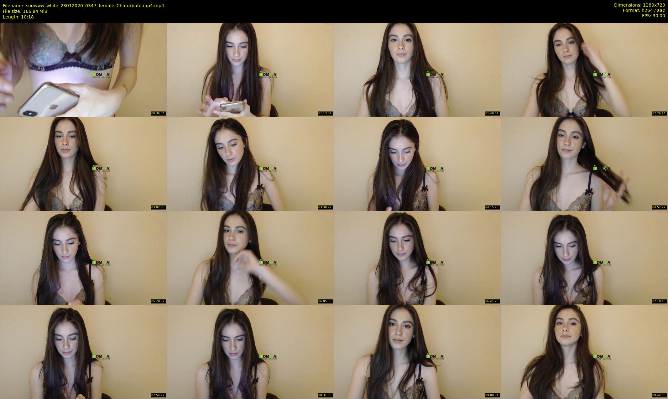 snowww_white — 11 minute Chaturbate female cam show recording, 720p, Jan 23, 2020