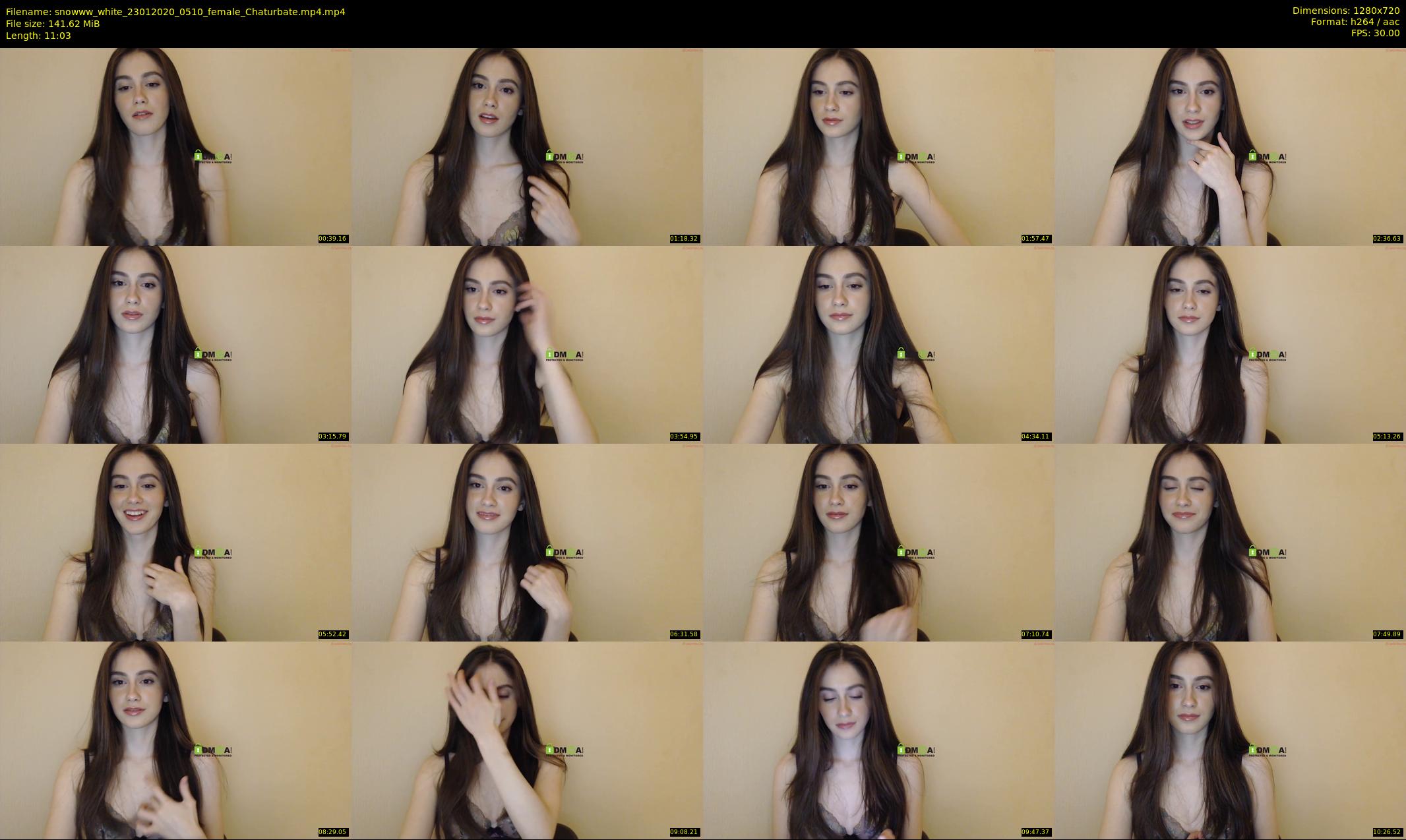 snowww_white — 12 minute Chaturbate female cam show recording, 720p, Jan 23, 2020