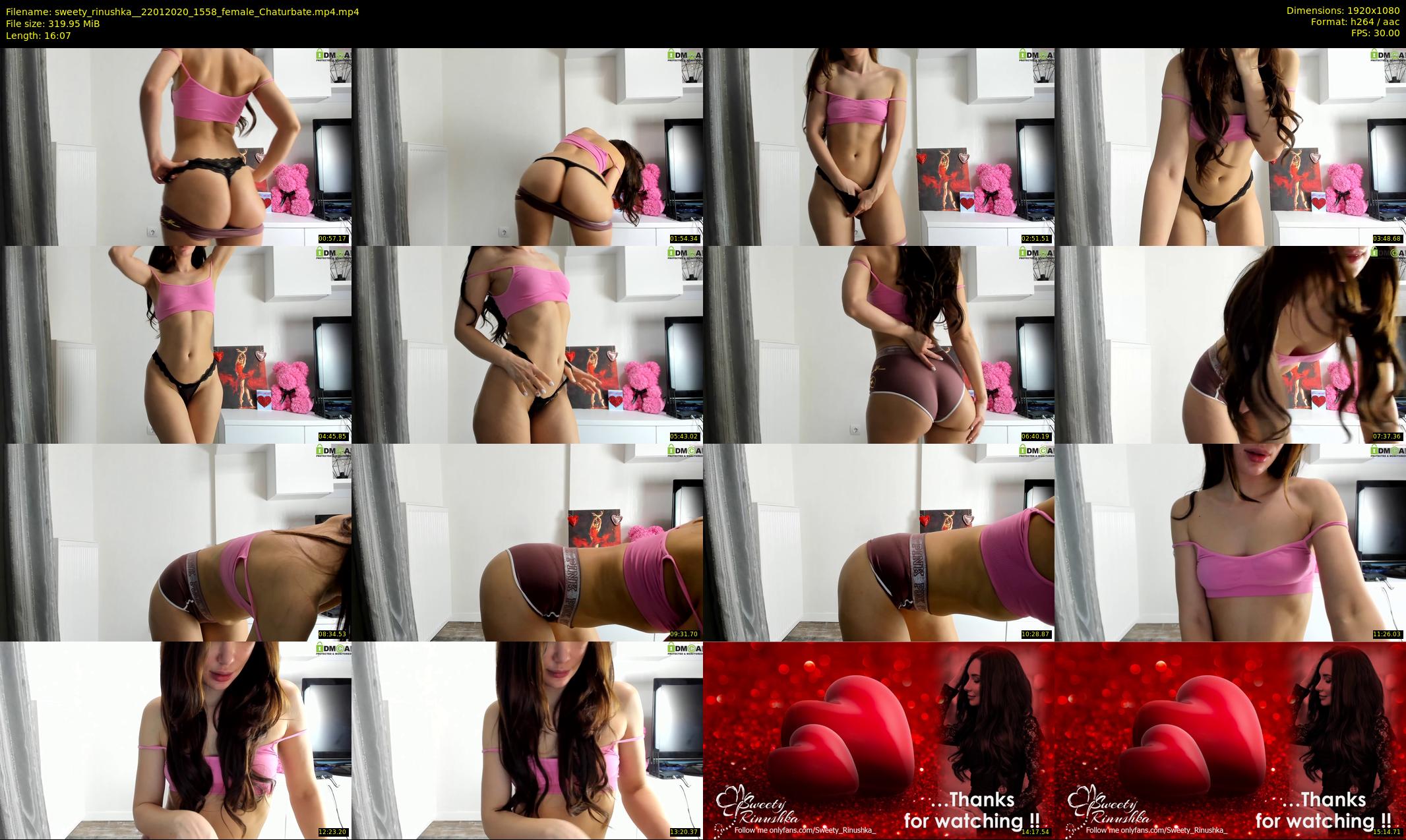 sweety_rinushka_ — 17 minute Chaturbate female cam show recording, 1080p, Jan 22, 2020