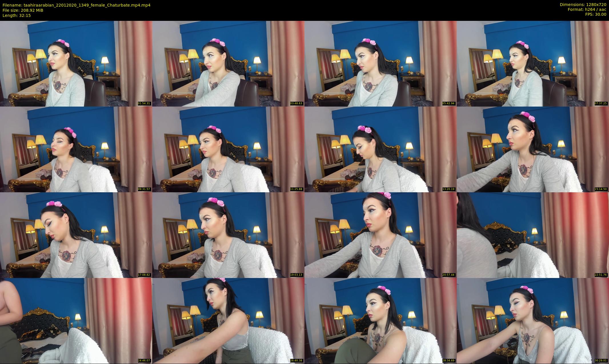 taahiraarabian — 33 minute Chaturbate female cam show recording, 720p, Jan 22, 2020