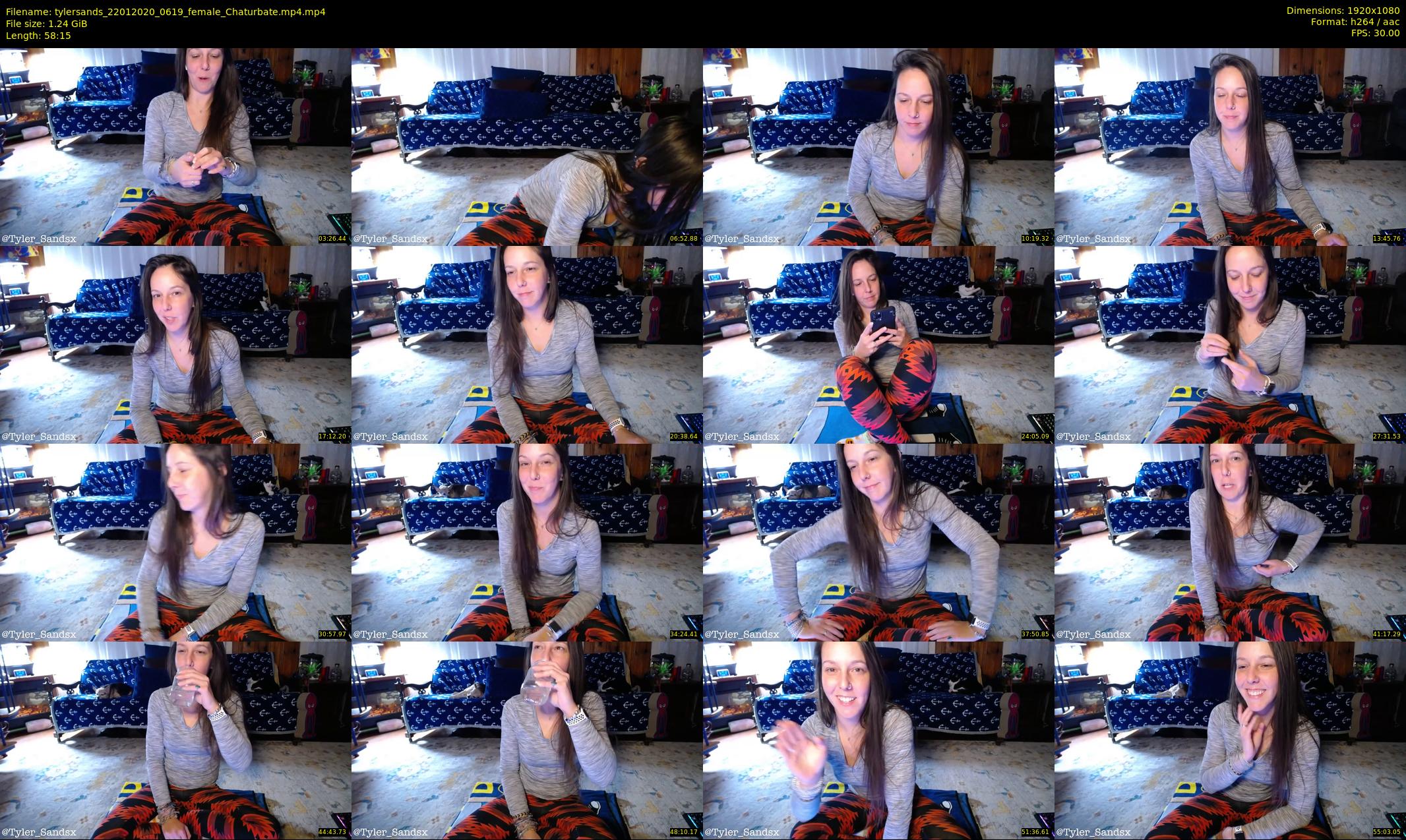 tylersands — 59 minute Chaturbate female cam show recording, 1080p, Jan 22, 2020