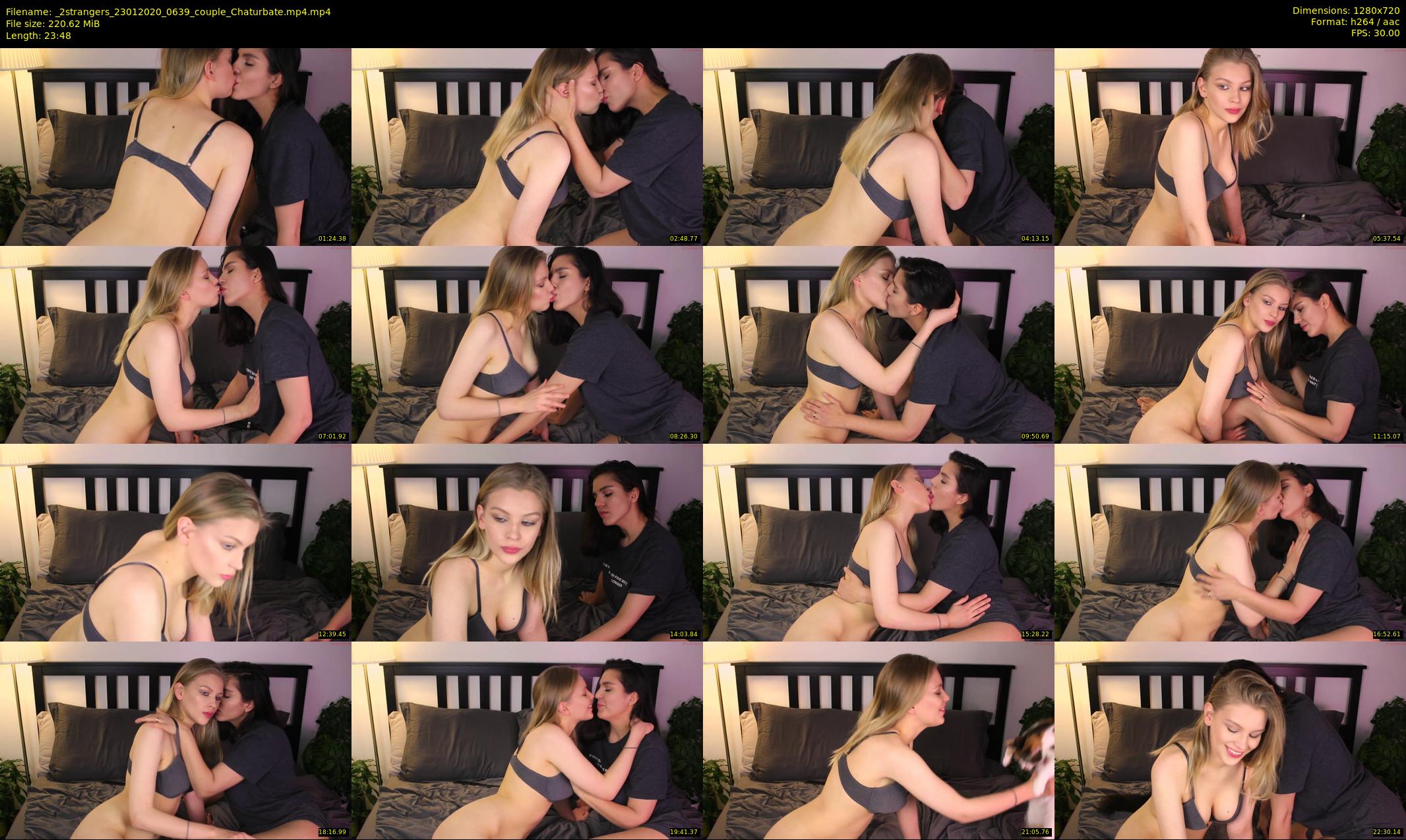_2strangers — 24 minute Chaturbate couple cam show recording, 720p, Jan 23, 2020