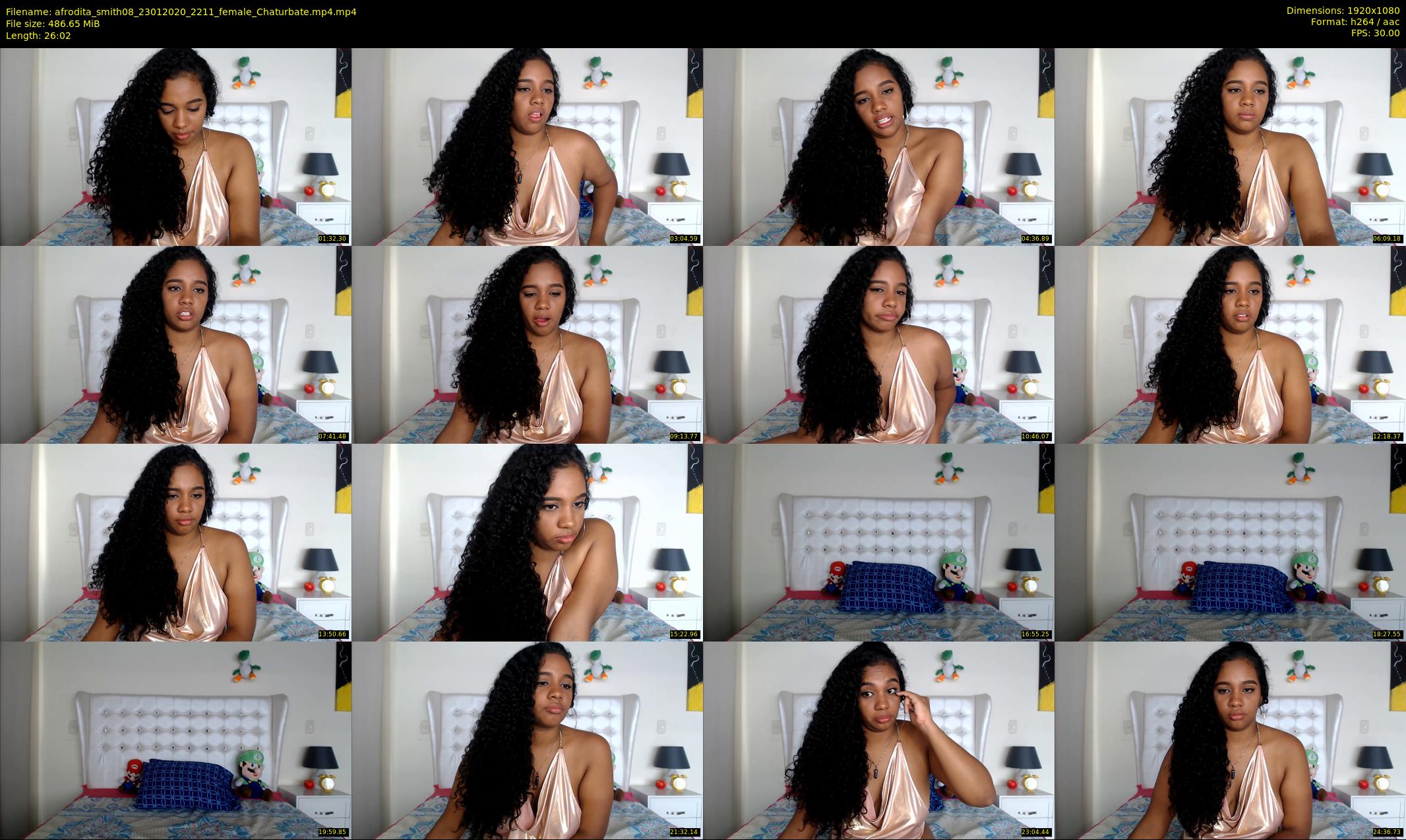 afrodita_smith08 — 27 minute Chaturbate female cam show recording, 1080p, Jan 23, 2020