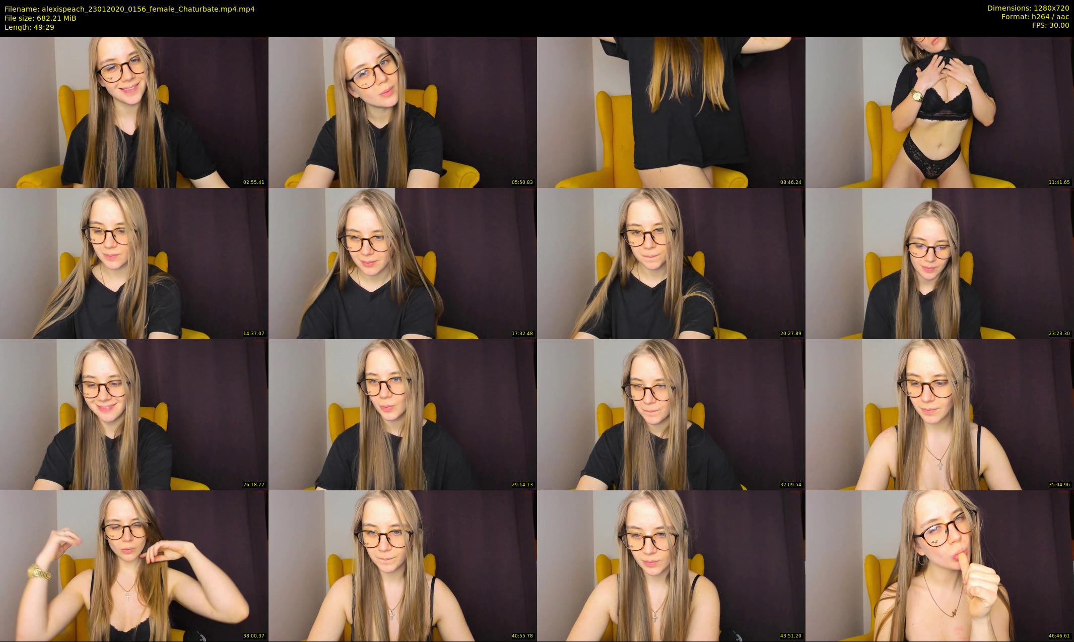 alexispeach — 50 minute Chaturbate female cam show recording, 720p, Jan 23, 2020