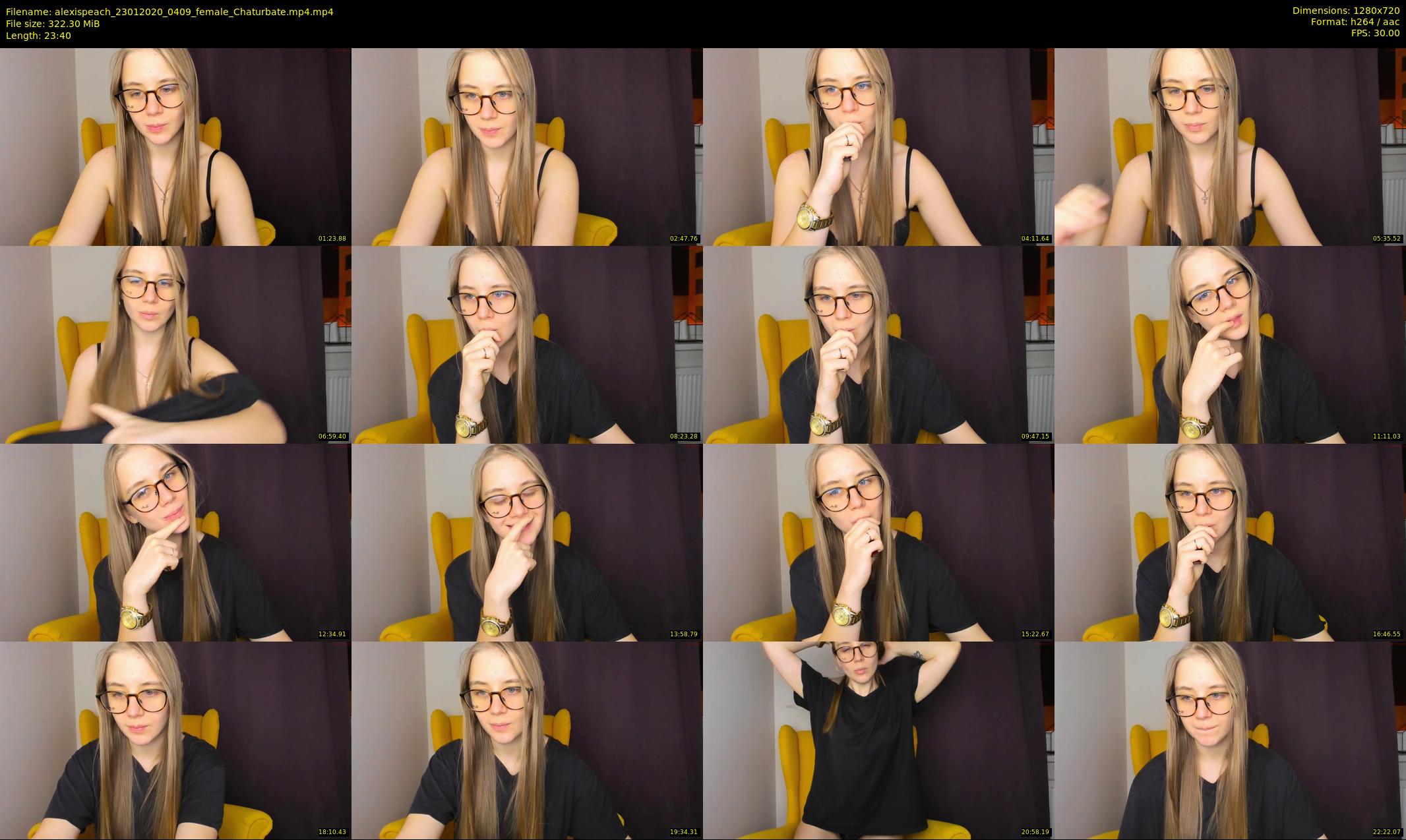 alexispeach — 24 minute Chaturbate female cam show recording, 720p, Jan 23, 2020