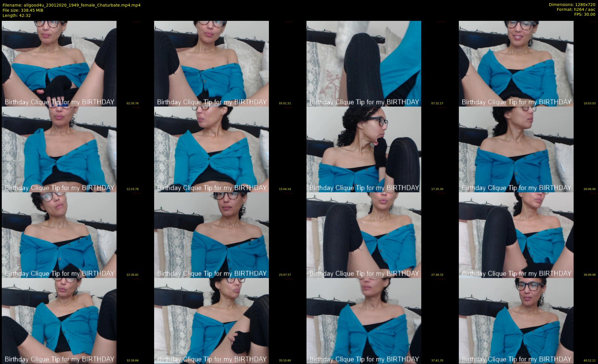 allgood4u — 43 minute Chaturbate couple cam show recording, 720p, Jan 23, 2020