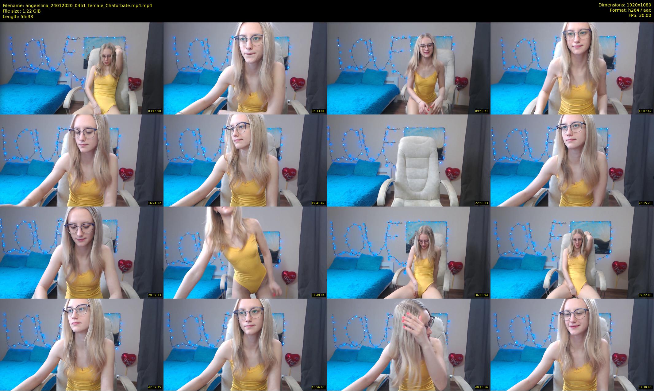 angeellina — 56 minute Chaturbate female cam show recording, 1080p, Jan 24, 2020