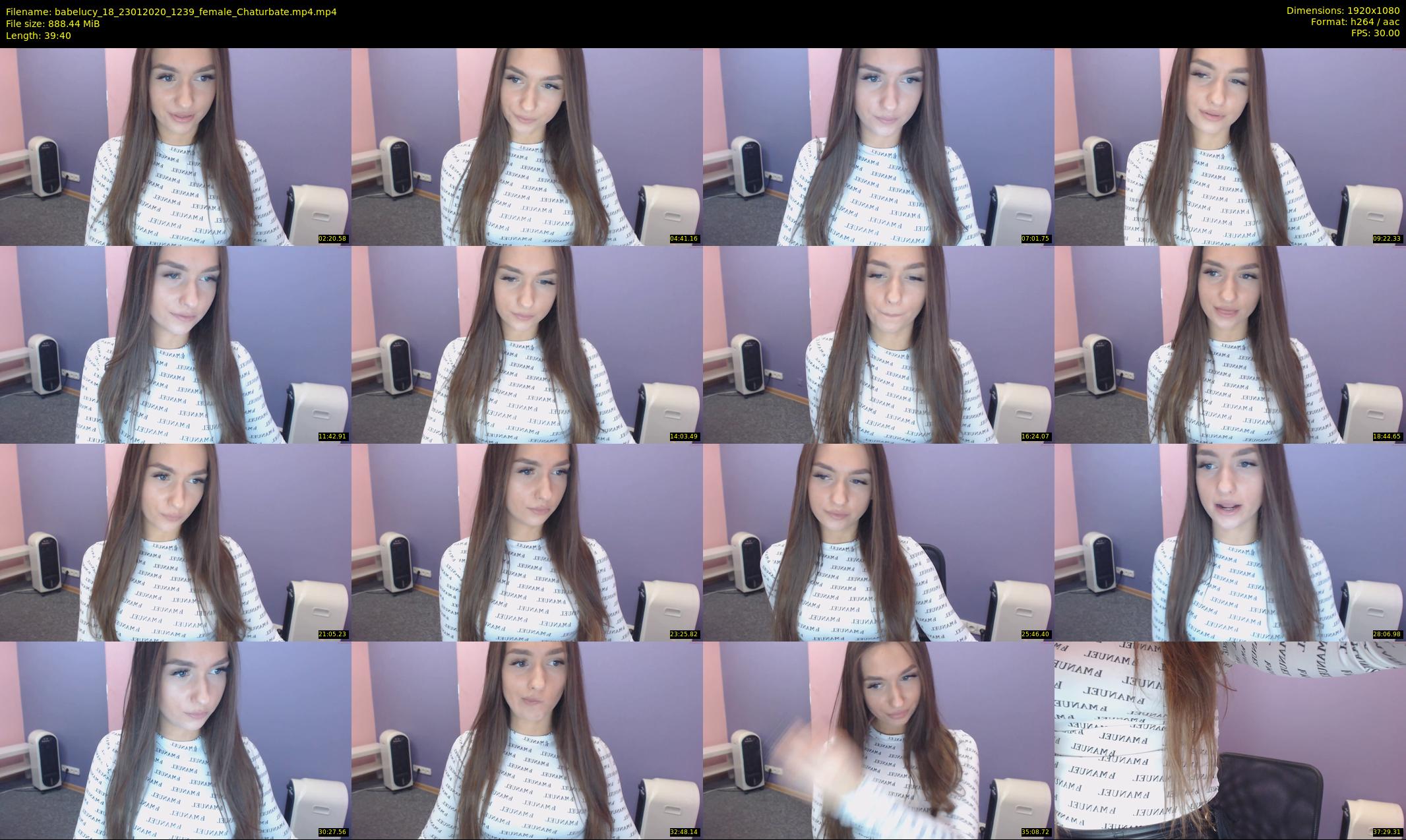 babelucy_18 — 40 minute Chaturbate female cam show recording, 1080p, Jan 23, 2020