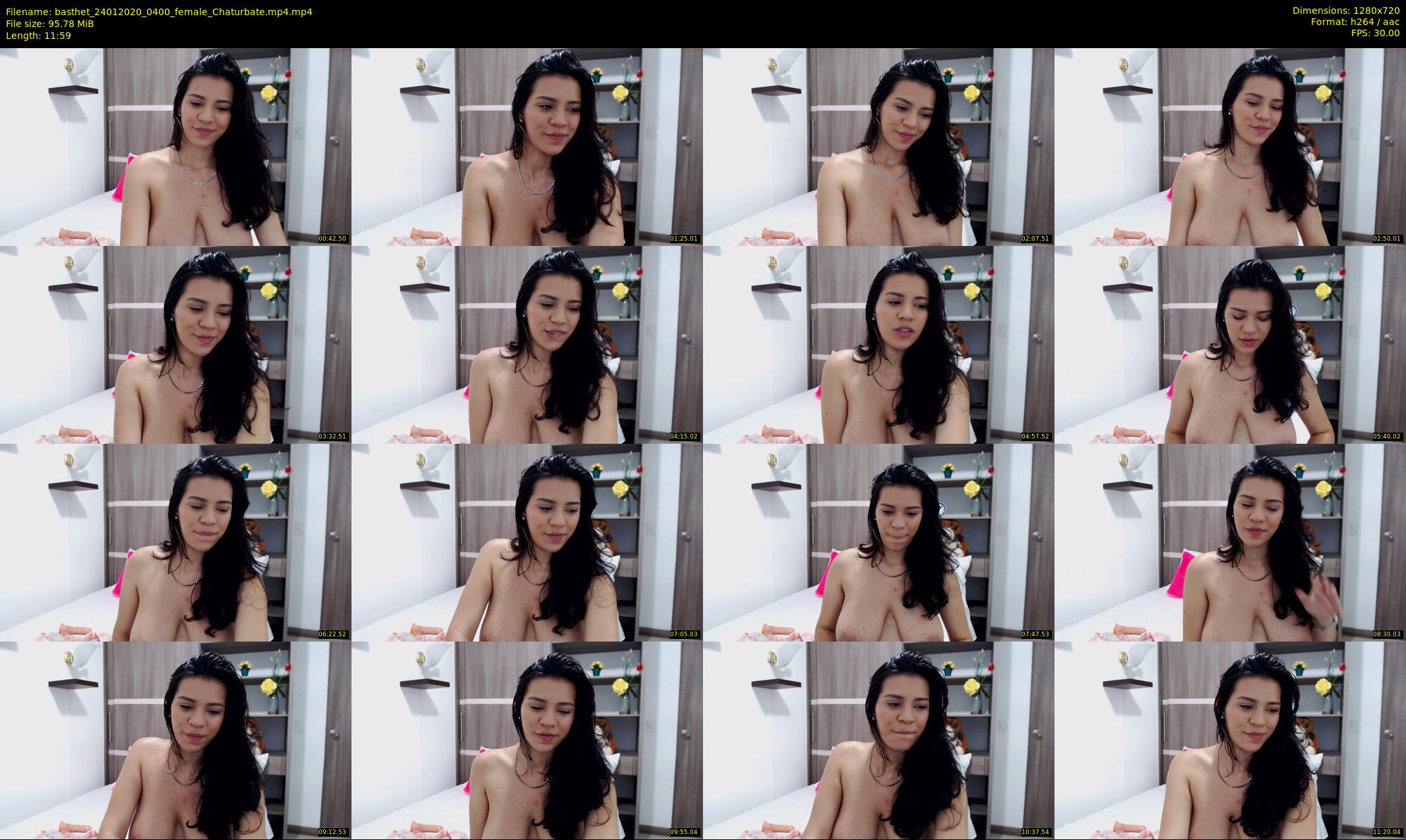 basthet — 12 minute Chaturbate female cam show recording, 720p, Jan 24, 2020