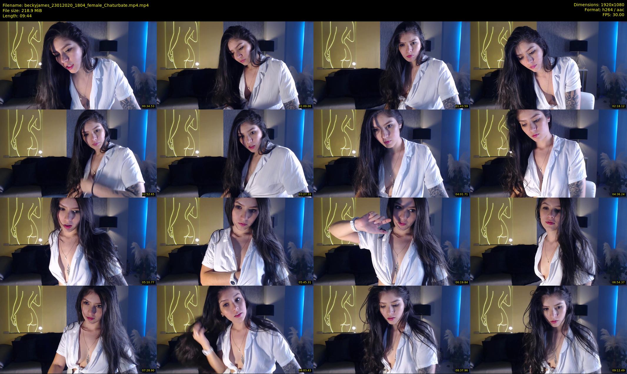 beckyjames — 10 minute Chaturbate female cam show recording, 1080p, Jan 23, 2020