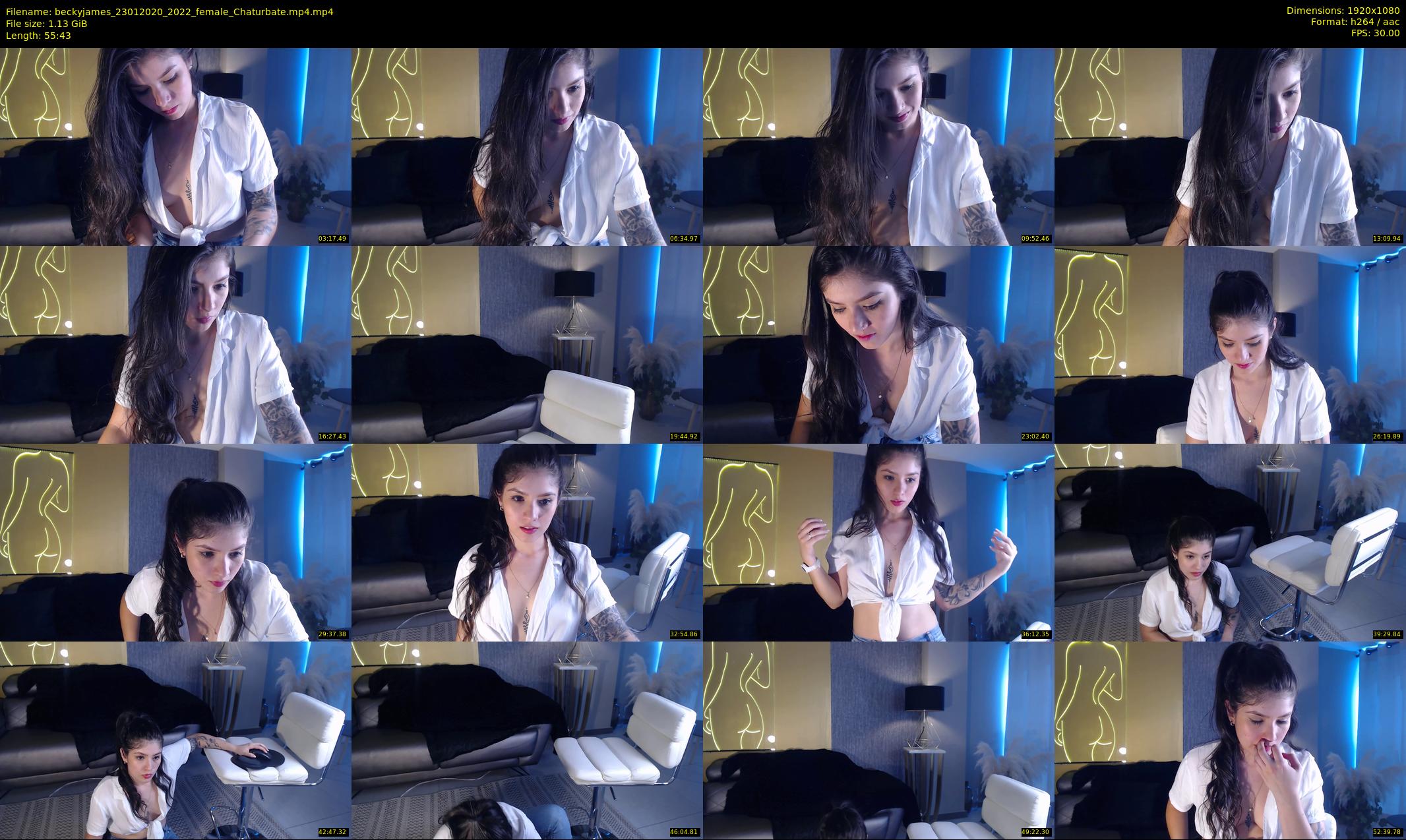 beckyjames — 56 minute Chaturbate female cam show recording, 1080p, Jan 23, 2020