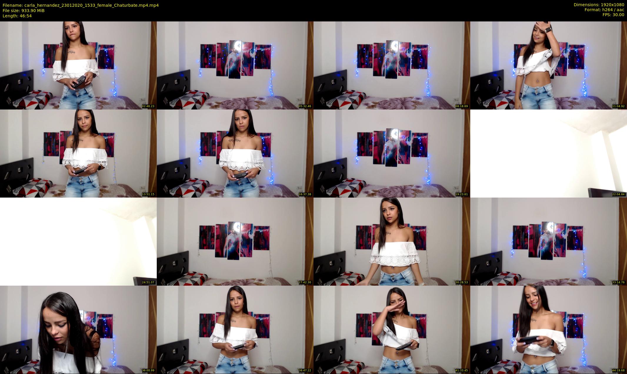 carla_hernandez — 47 minute Chaturbate female cam show recording, 1080p, Jan 23, 2020