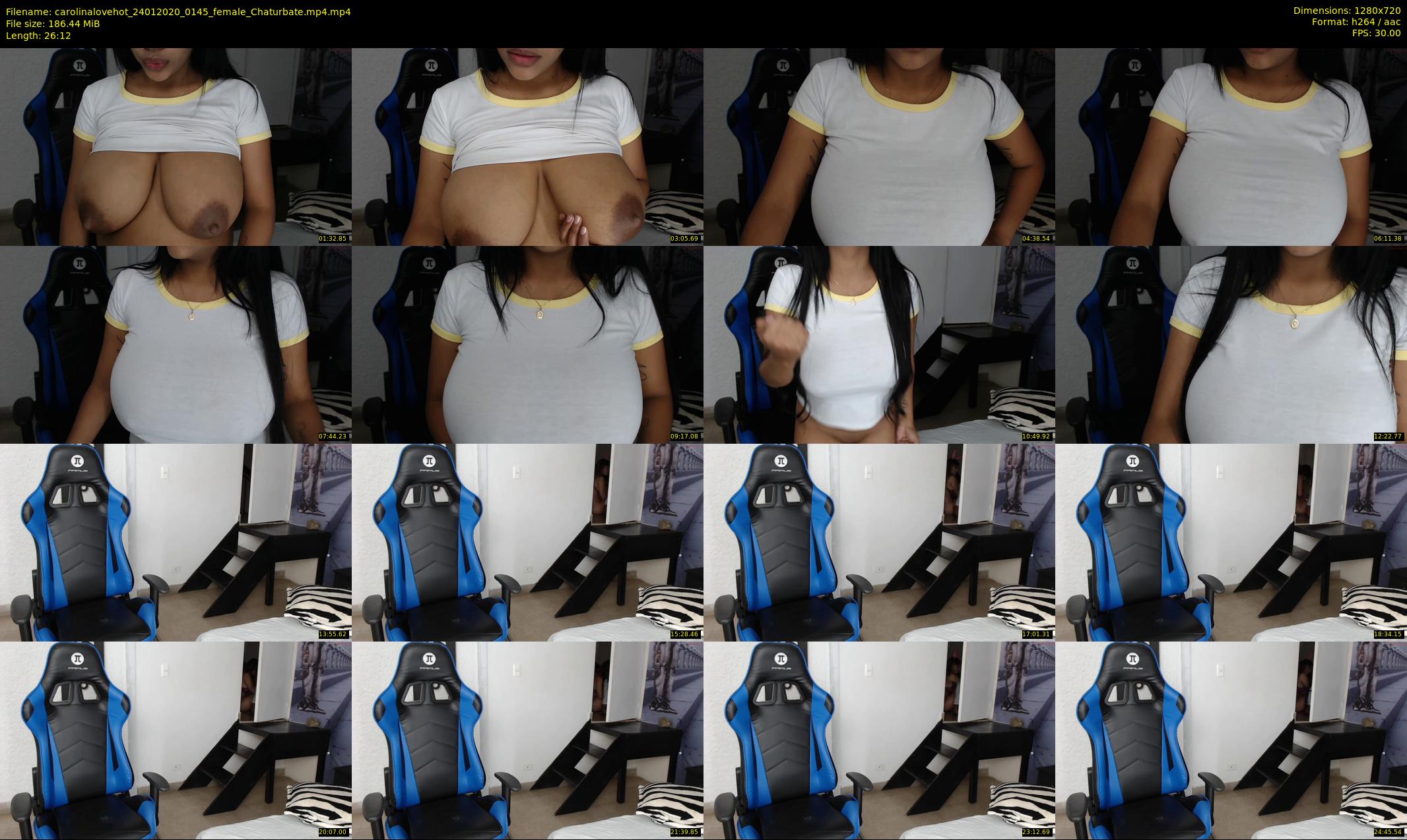 carolinalovehot — 27 minute Chaturbate female cam show recording, 720p, Jan 24, 2020