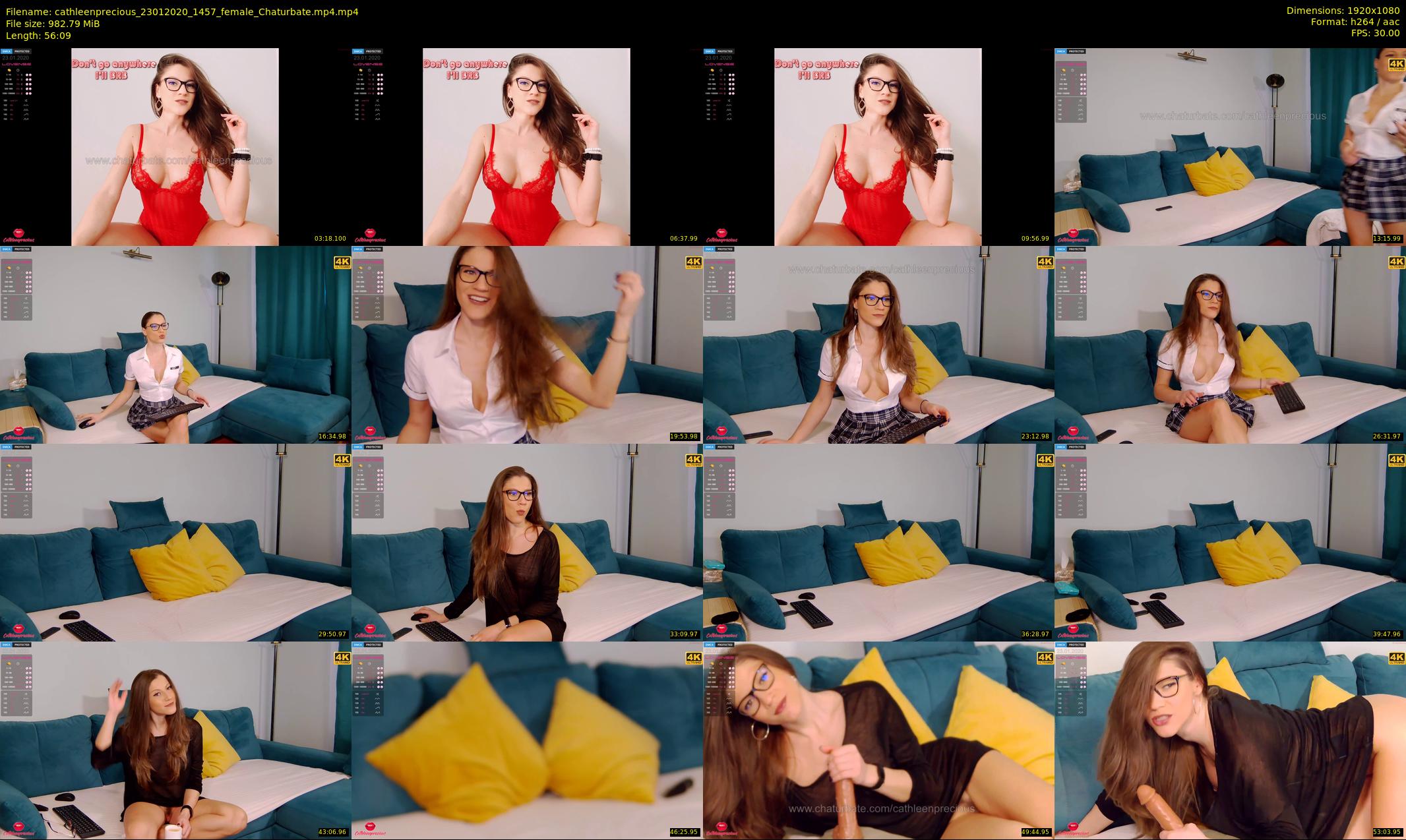 cathleenprecious — 57 minute Chaturbate female cam show recording, 1080p, Jan 23, 2020