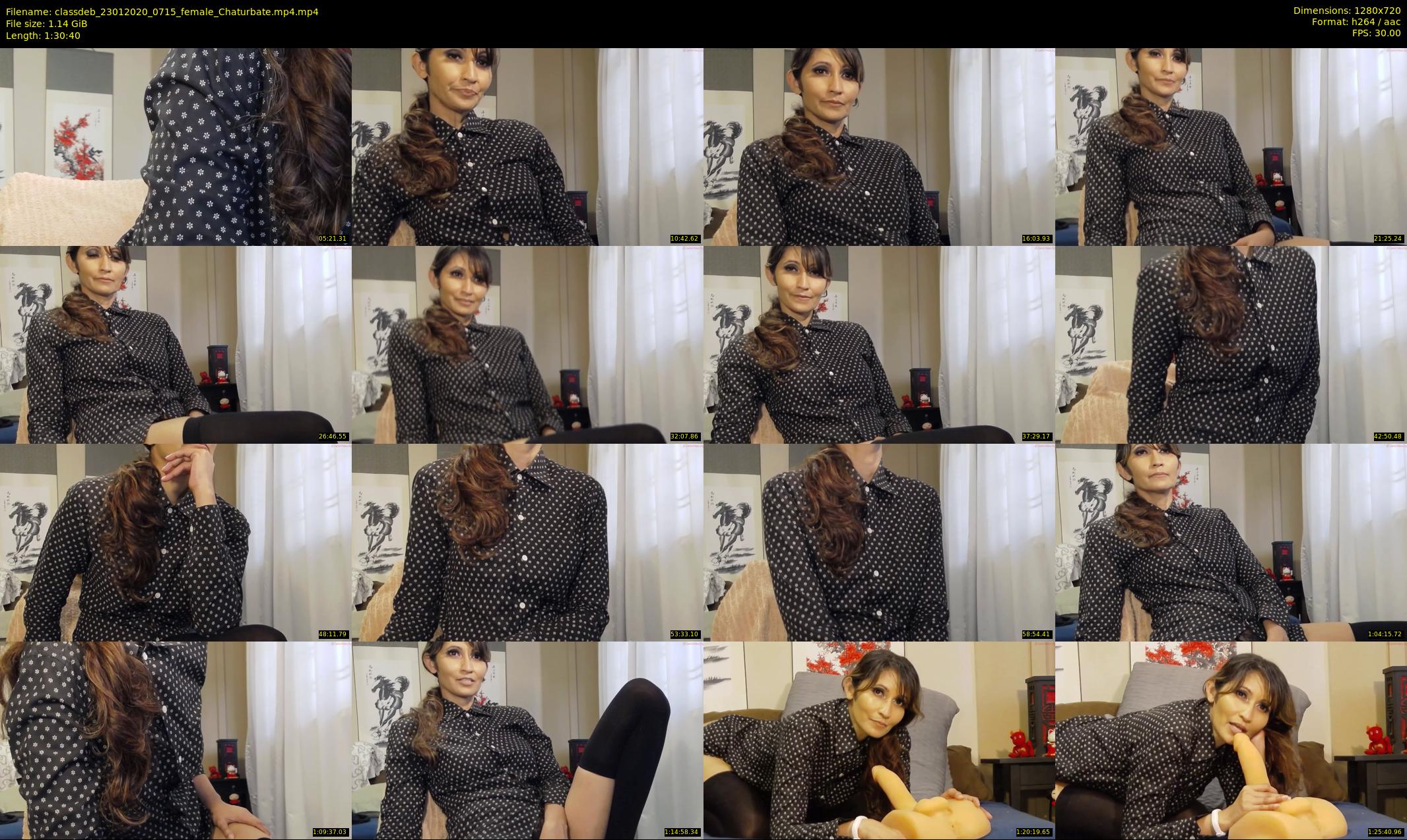 classdeb — 91 minute Chaturbate female cam show recording, 720p, Jan 23, 2020
