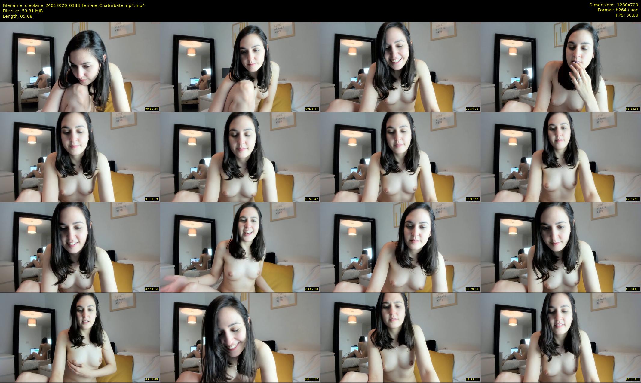 cleolane — 6 minute Chaturbate female cam show recording, 720p, Jan 24, 2020