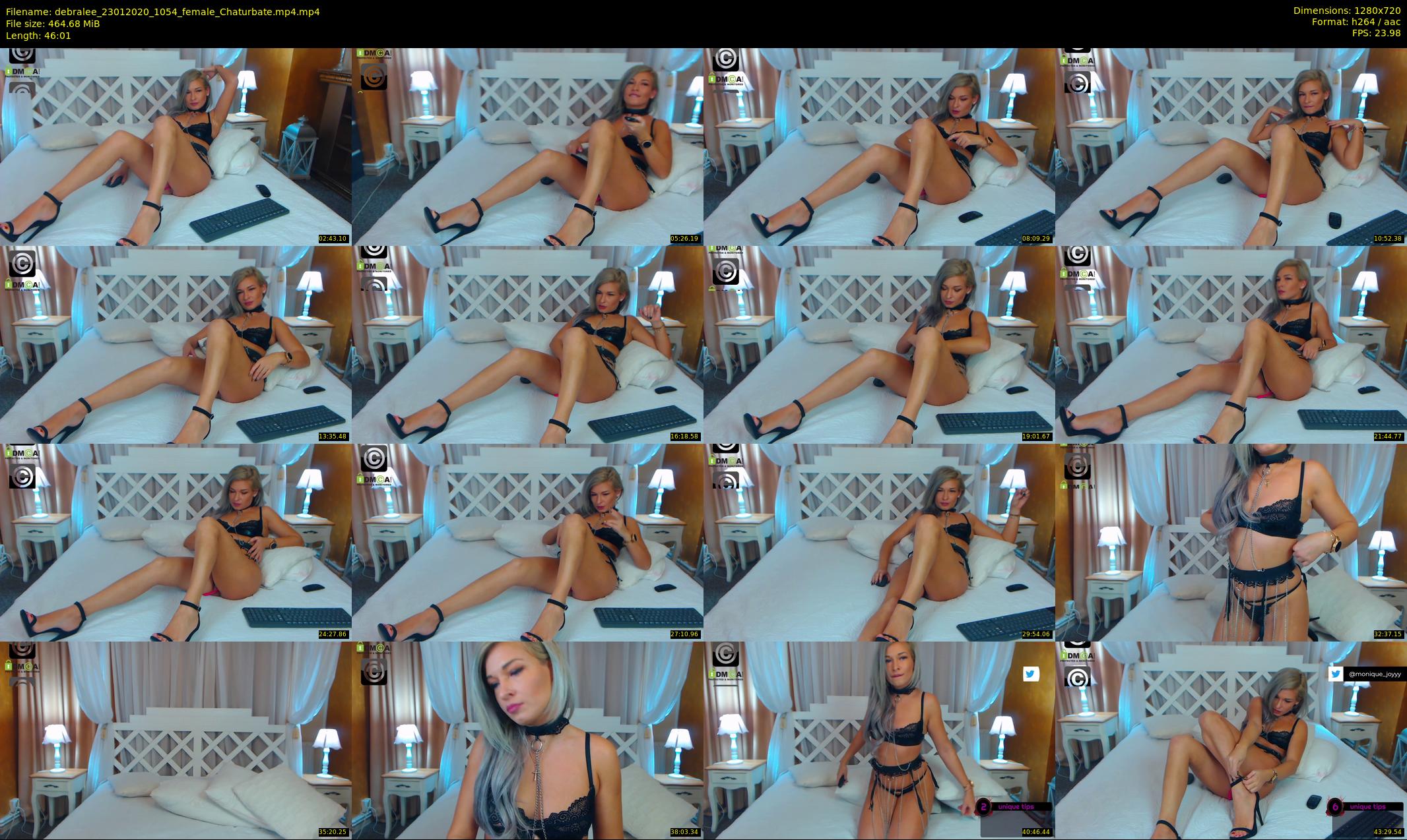 debralee — 47 minute Chaturbate female cam show recording, 720p, Jan 23, 2020