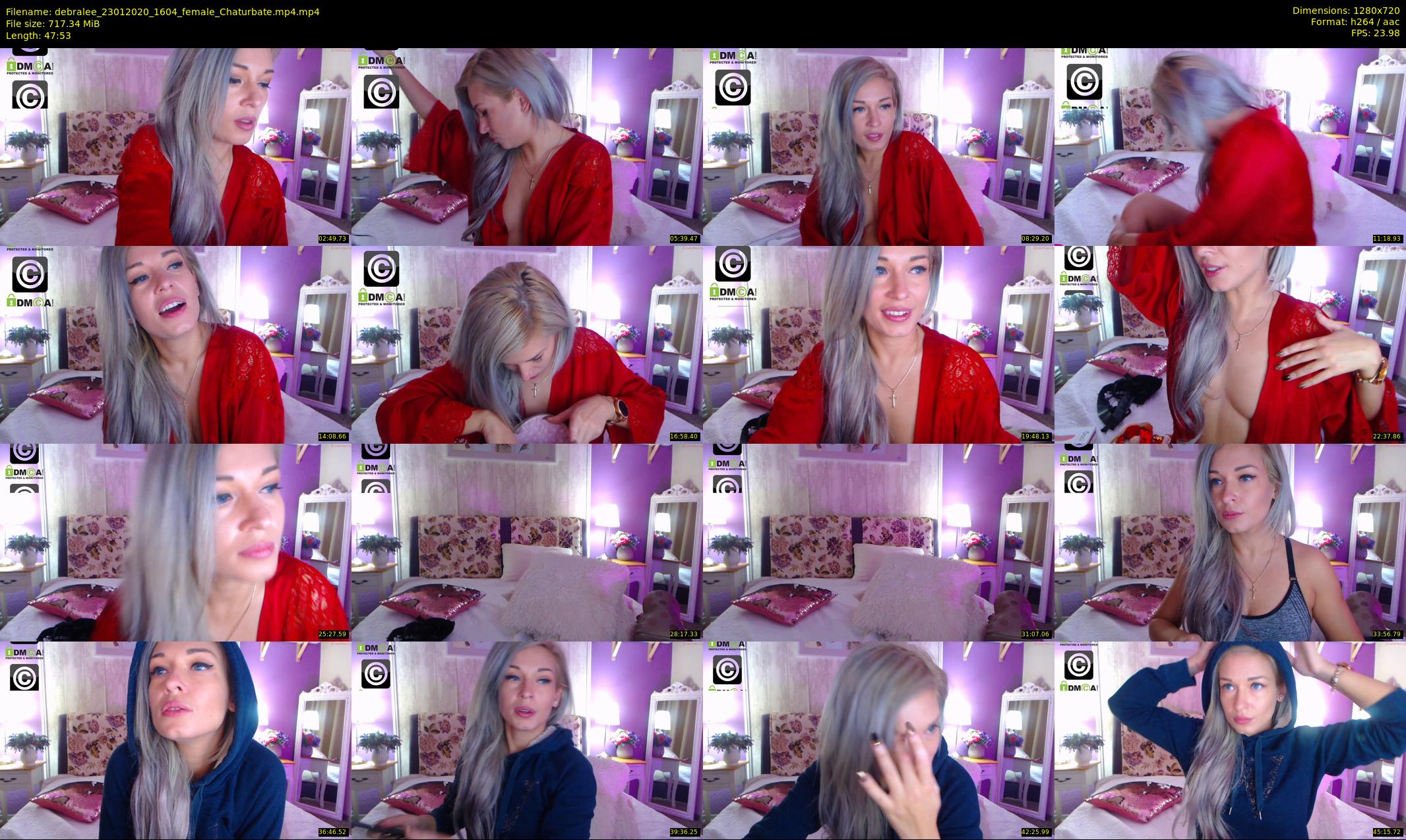 debralee — 48 minute Chaturbate female cam show recording, 720p, Jan 23, 2020