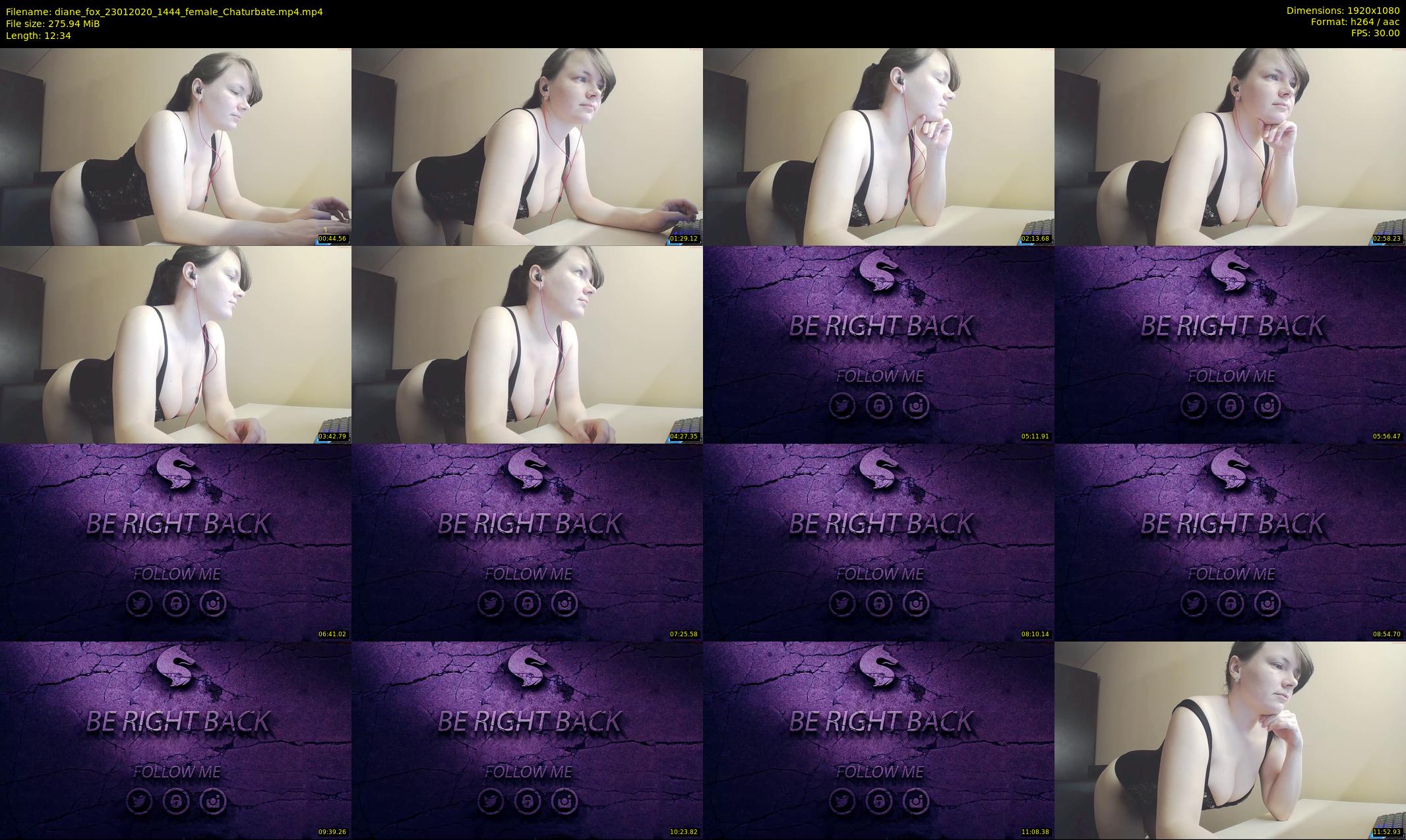 diane_fox — 13 minute Chaturbate female cam show recording, 1080p, Jan 23, 2020