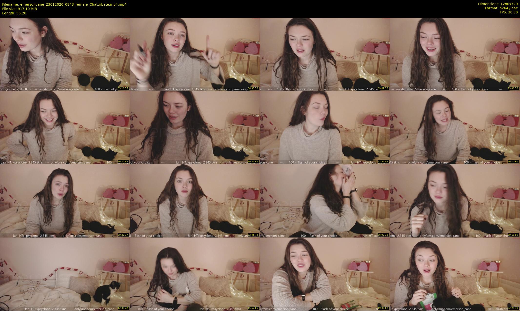 emersoncane — 56 minute Chaturbate female cam show recording, 720p, Jan 23, 2020