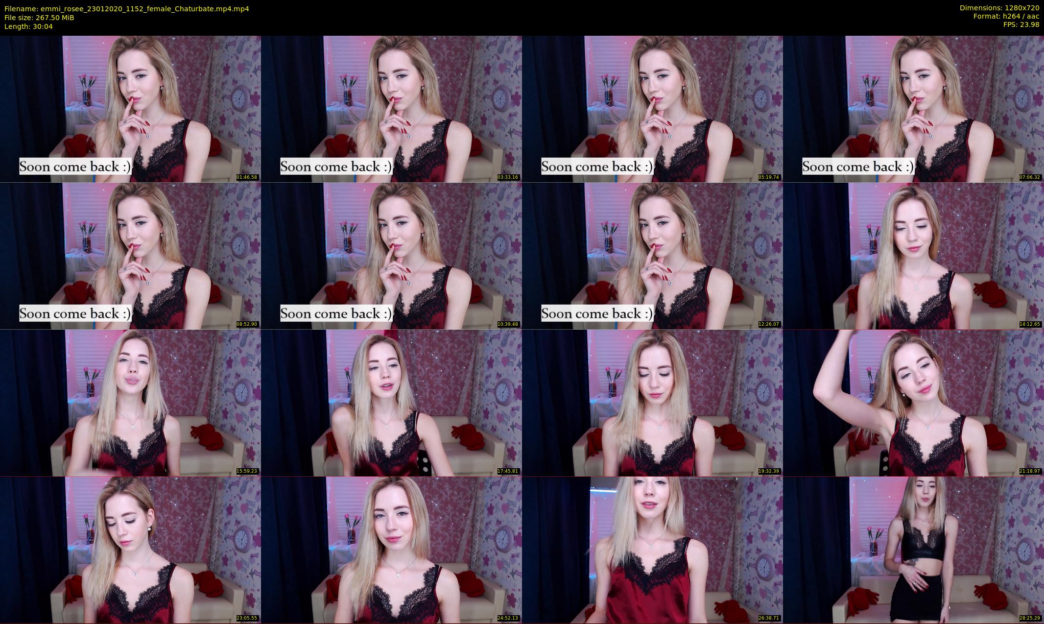 emmi_rosee — 31 minute Chaturbate female cam show recording, 720p, Jan 23, 2020