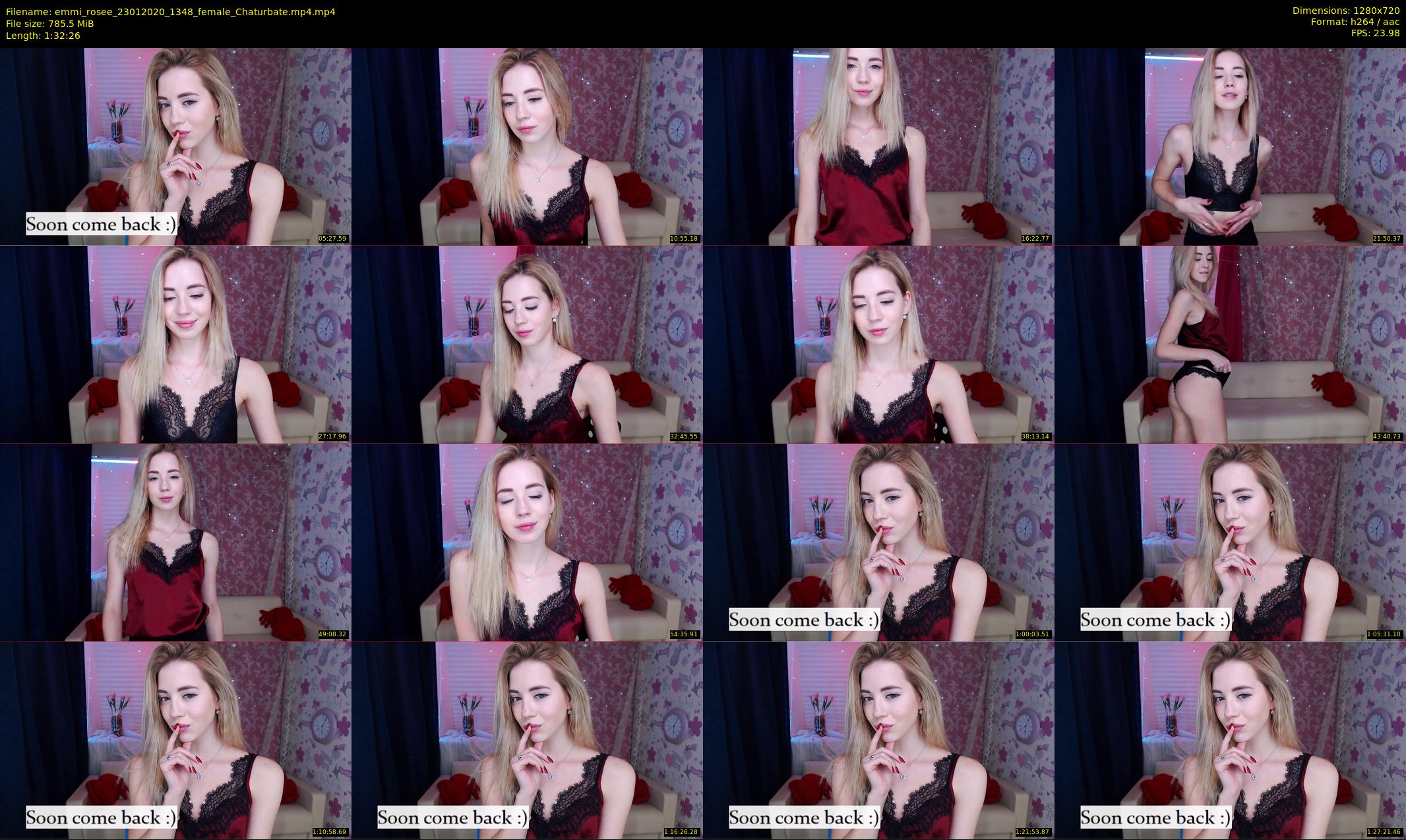 emmi_rosee — 93 minute Chaturbate female cam show recording, 720p, Jan 23, 2020