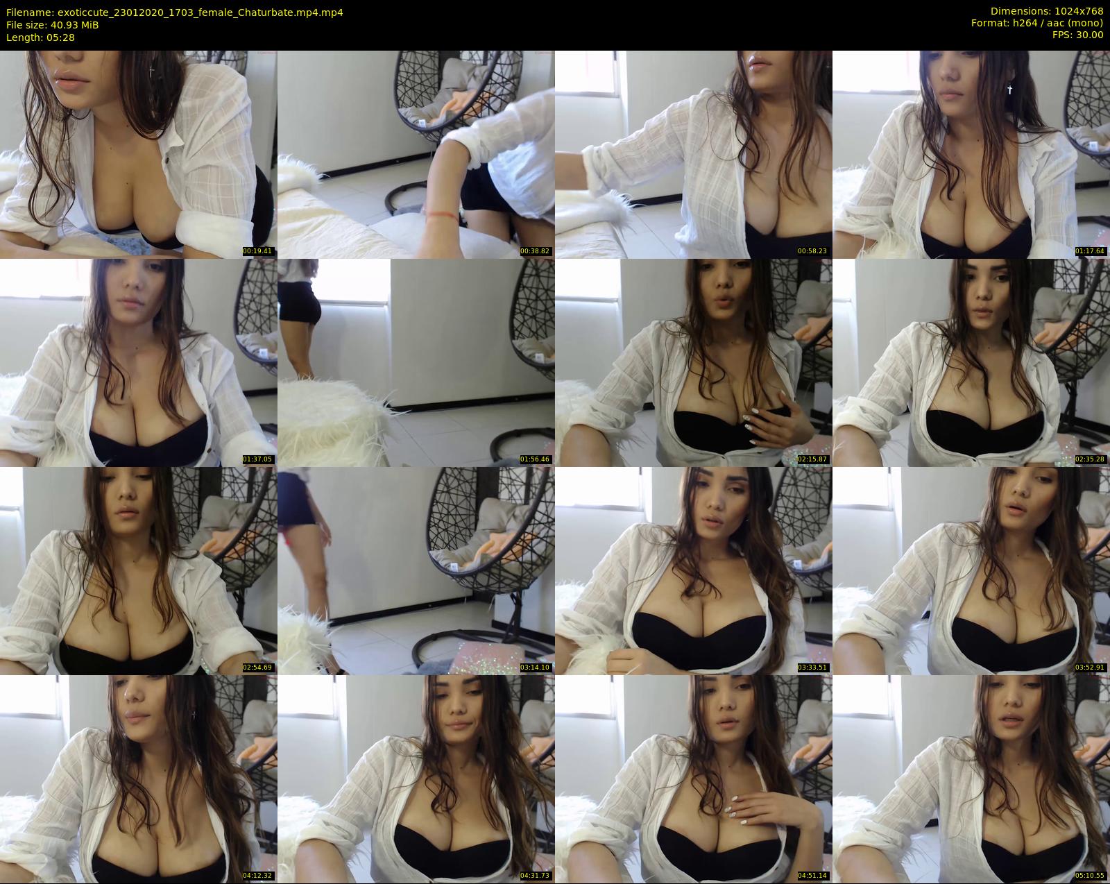 exoticcute — 6 minute Chaturbate female cam show recording, 720p, Jan 23, 2020