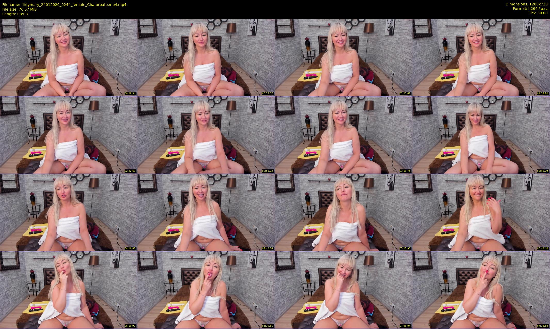 flirtymary — 9 minute Chaturbate female cam show recording, 720p, Jan 24, 2020