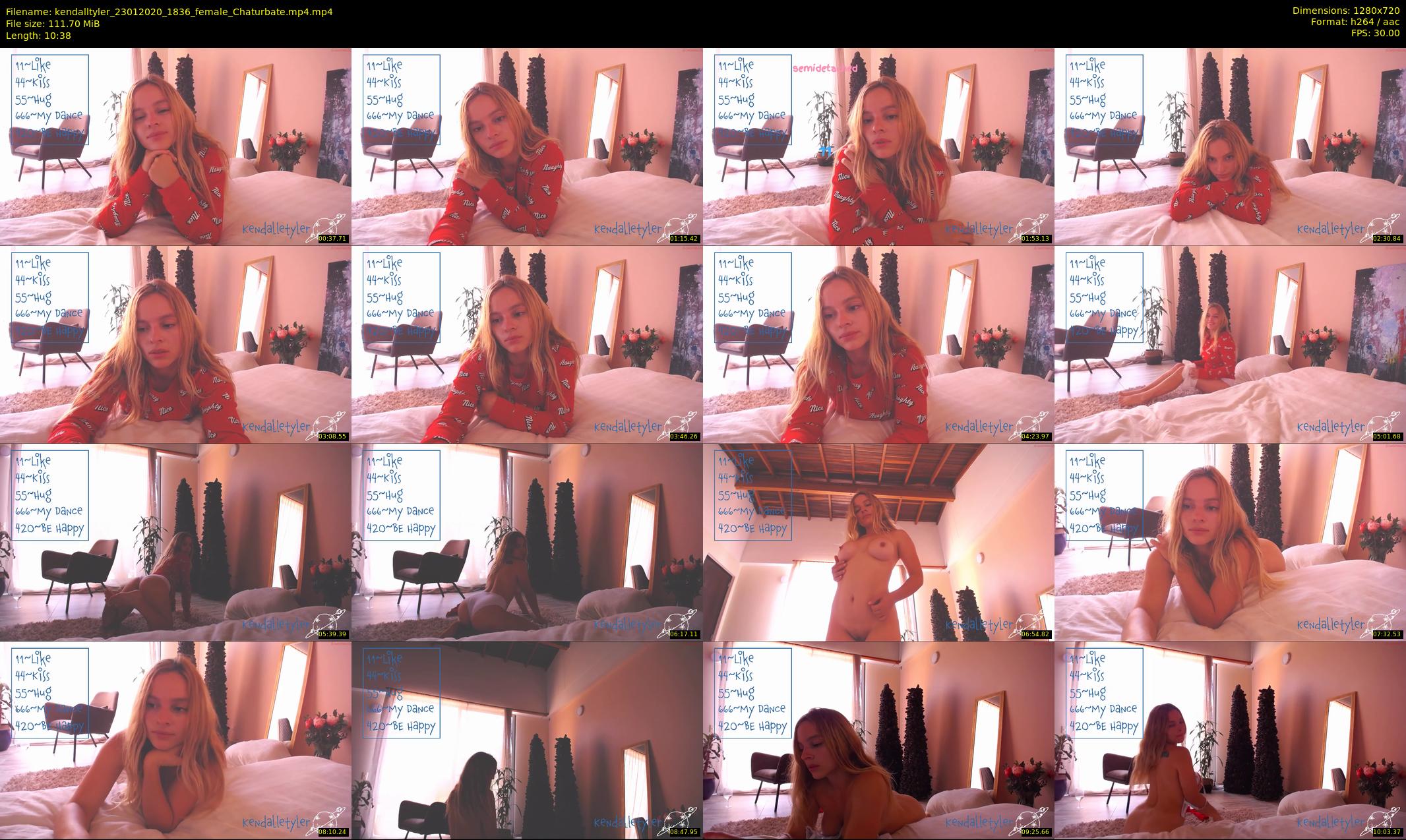 kendalltyler — 11 minute Chaturbate female cam show recording, 720p, Jan 23, 2020