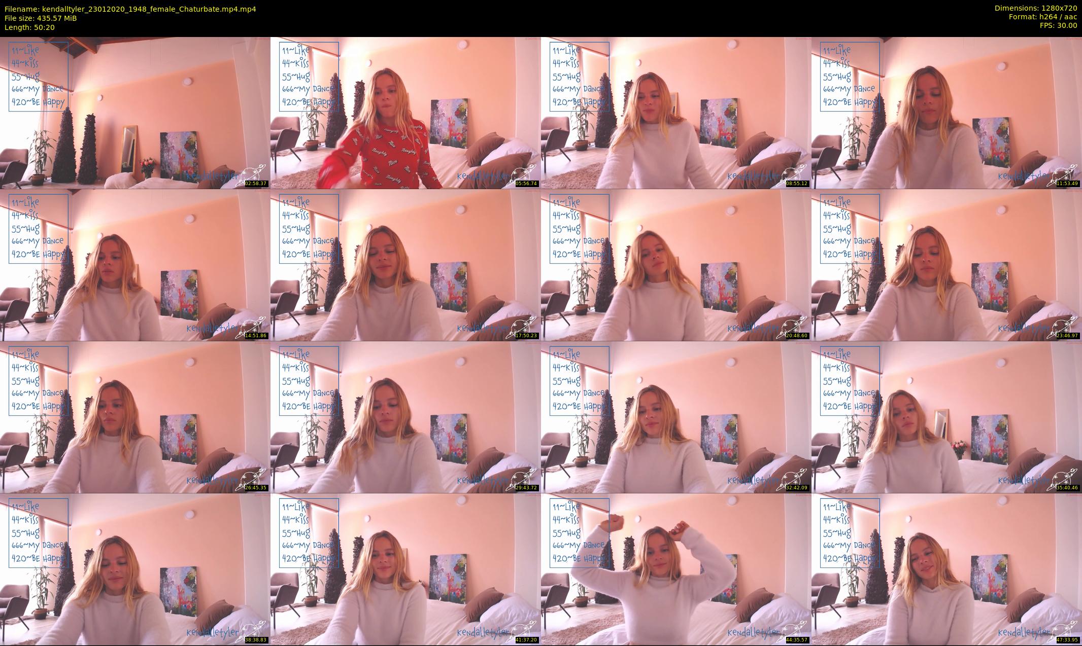 kendalltyler — 51 minute Chaturbate female cam show recording, 720p, Jan 23, 2020